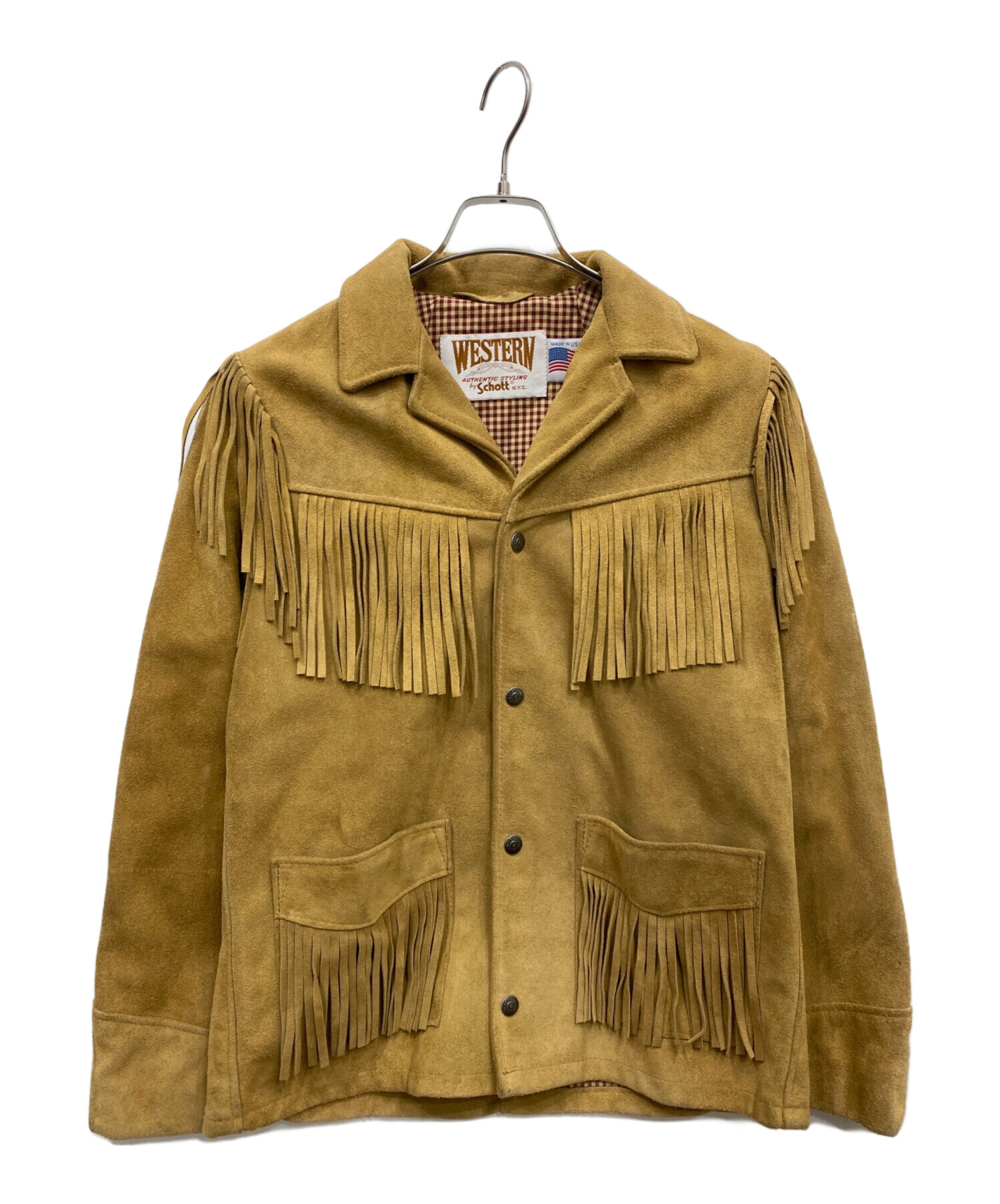 中古・古着通販】Schott (ショット) ウエスタンスエードジャケット 