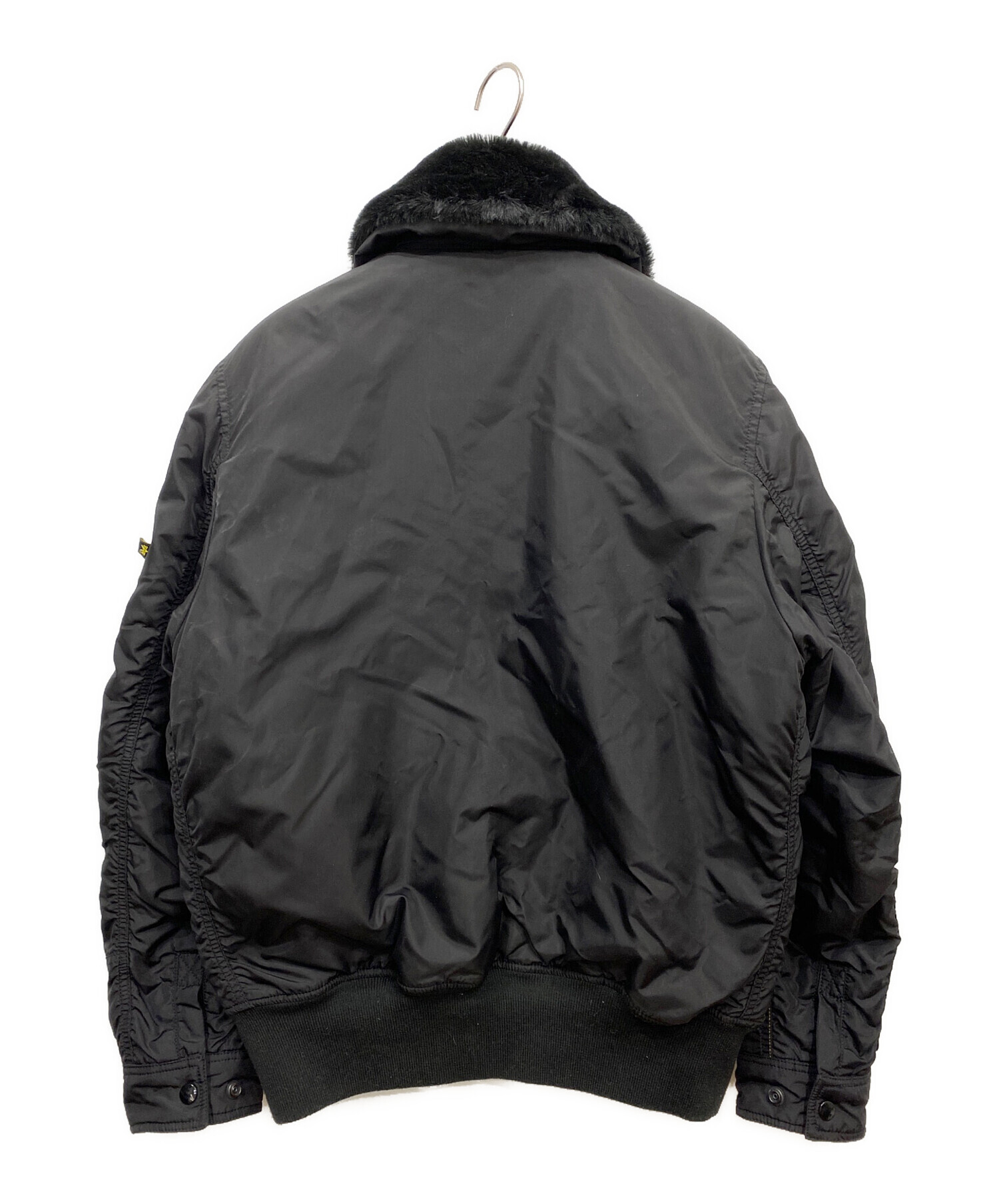 中古・古着通販】ALPHA (アルファ) B-15フライトジャケット ブラック