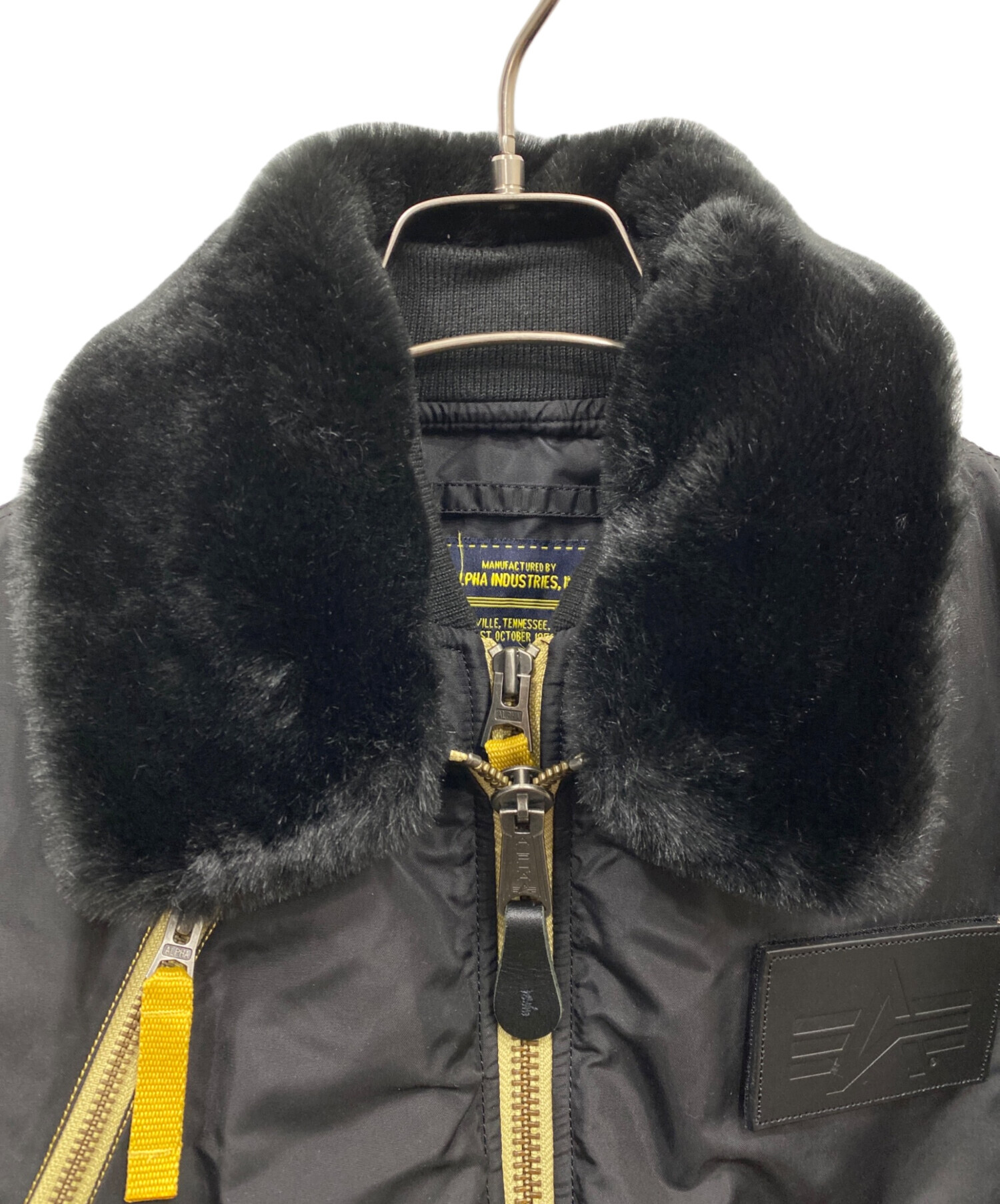 中古・古着通販】ALPHA (アルファ) B-15フライトジャケット ブラック