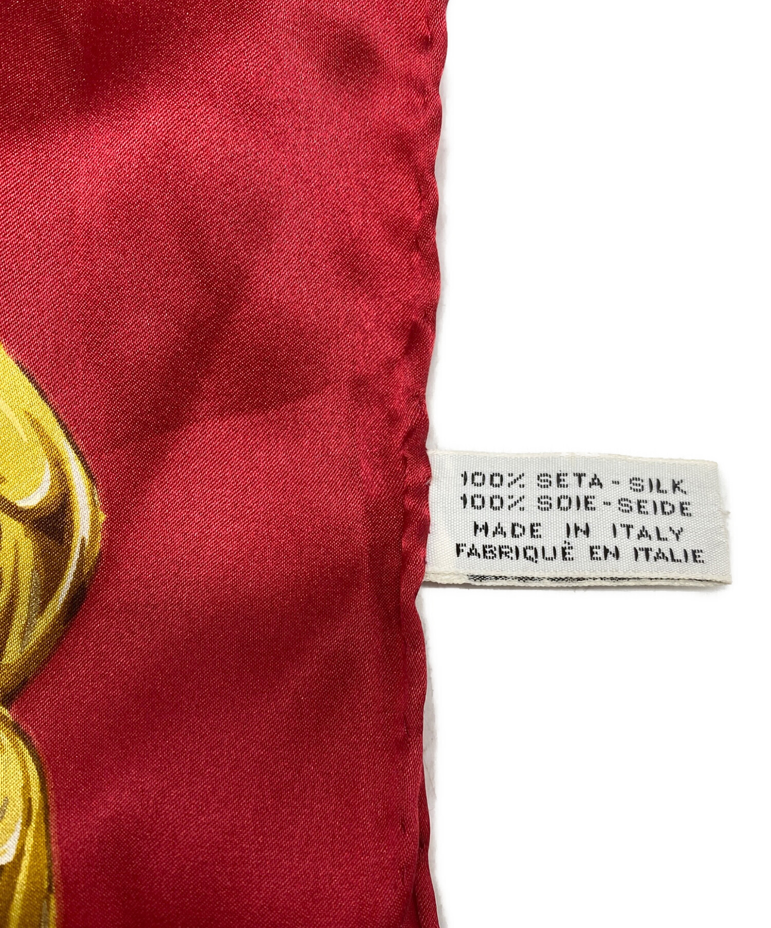 中古・古着通販】CHANEL (シャネル) ココマークシルクスカーフ レッド