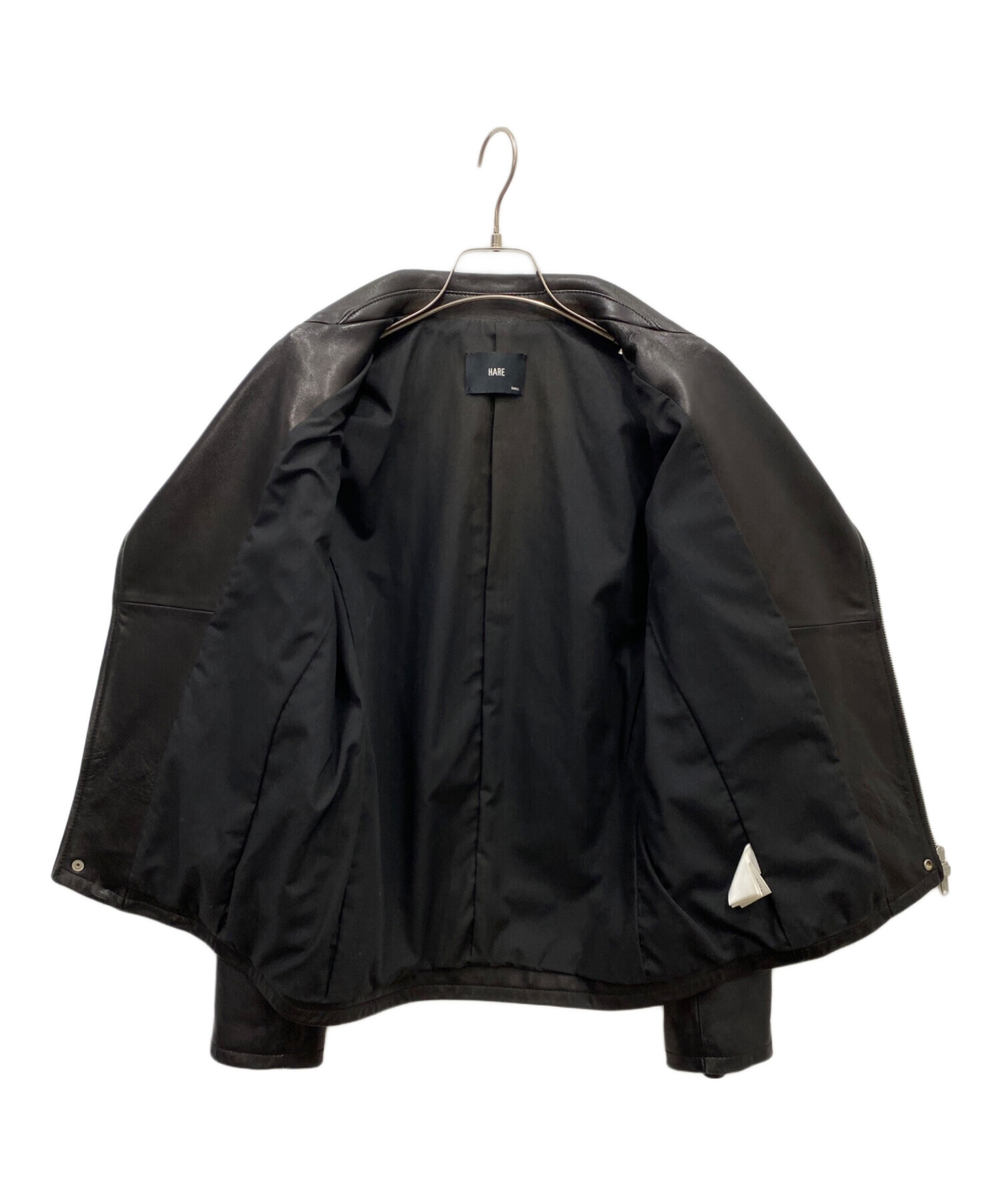 中古・古着通販】HARE (ハレ) ライダースジャケット ブラック サイズ:S