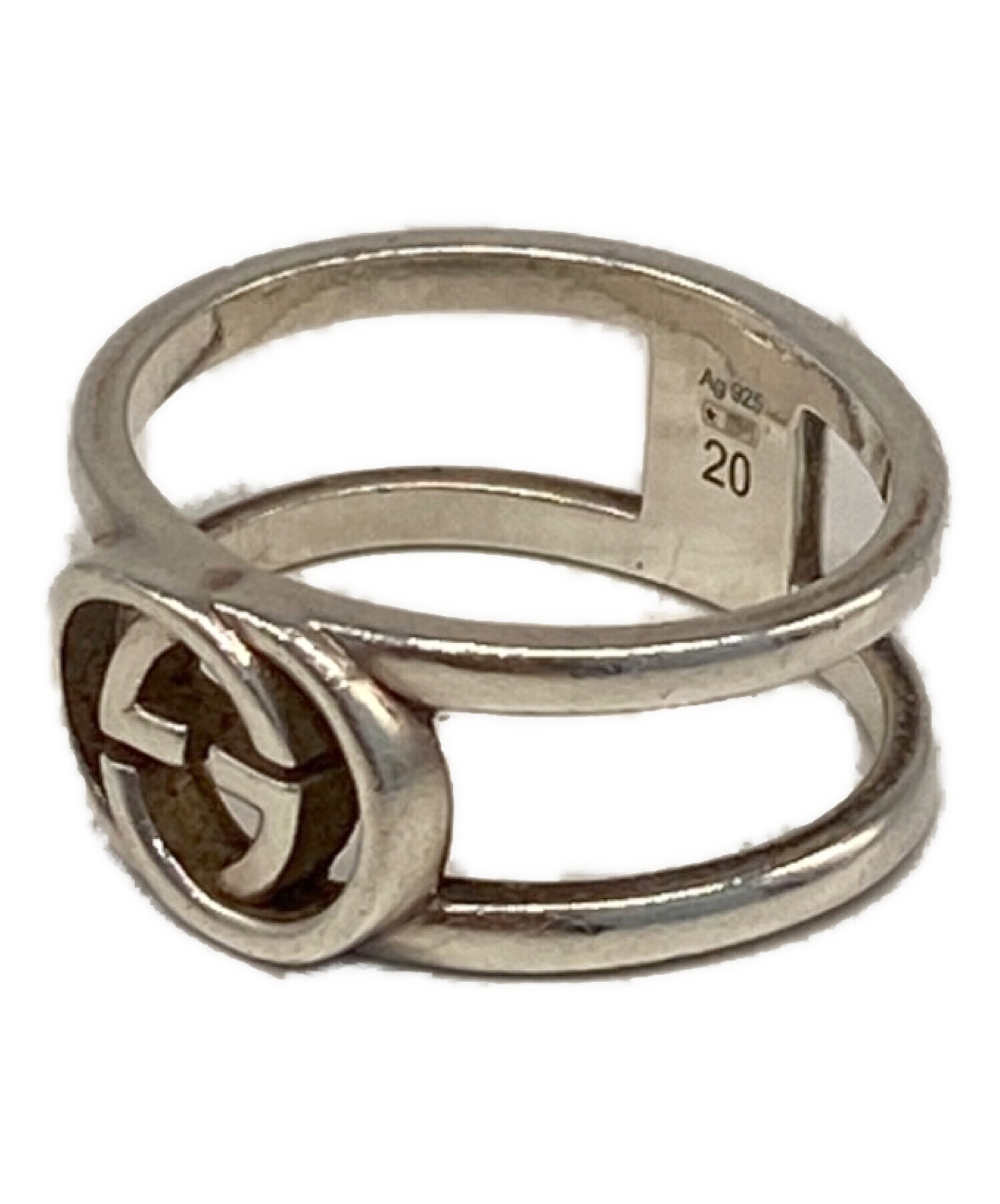 中古・古着通販】GUCCI (グッチ) インターロッキングGリング シルバー