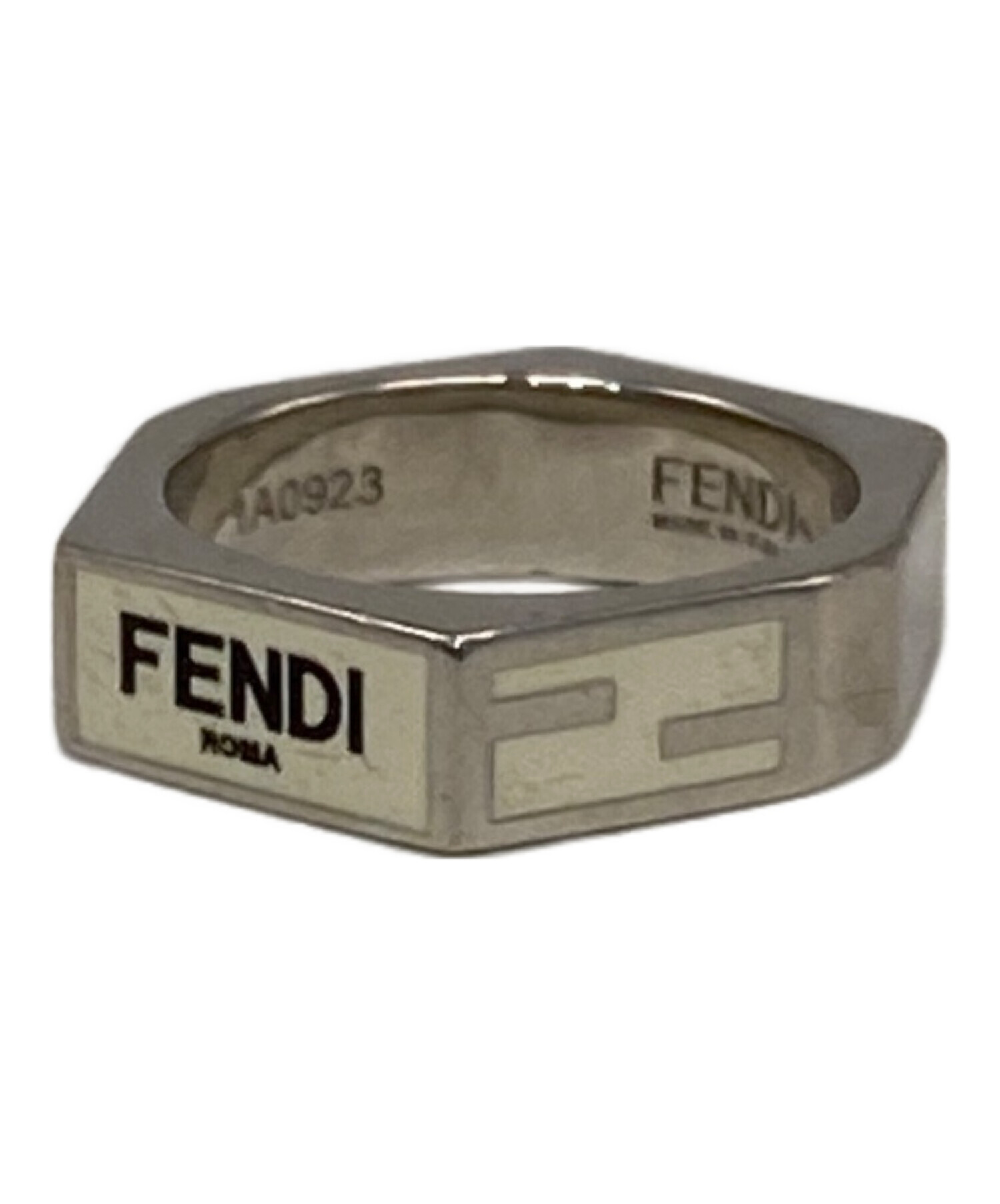 中古・古着通販】FENDI (フェンディ) ズッカリング ホワイト×シルバー