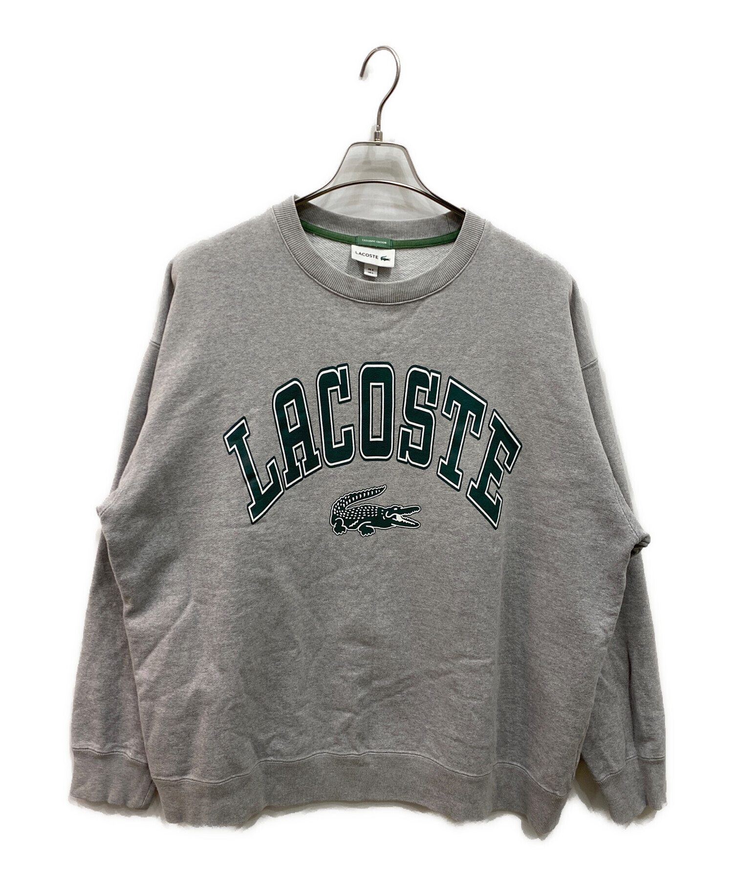 中古・古着通販】LACOSTE (ラコステ) ロゴプイントスウェット グレー 
