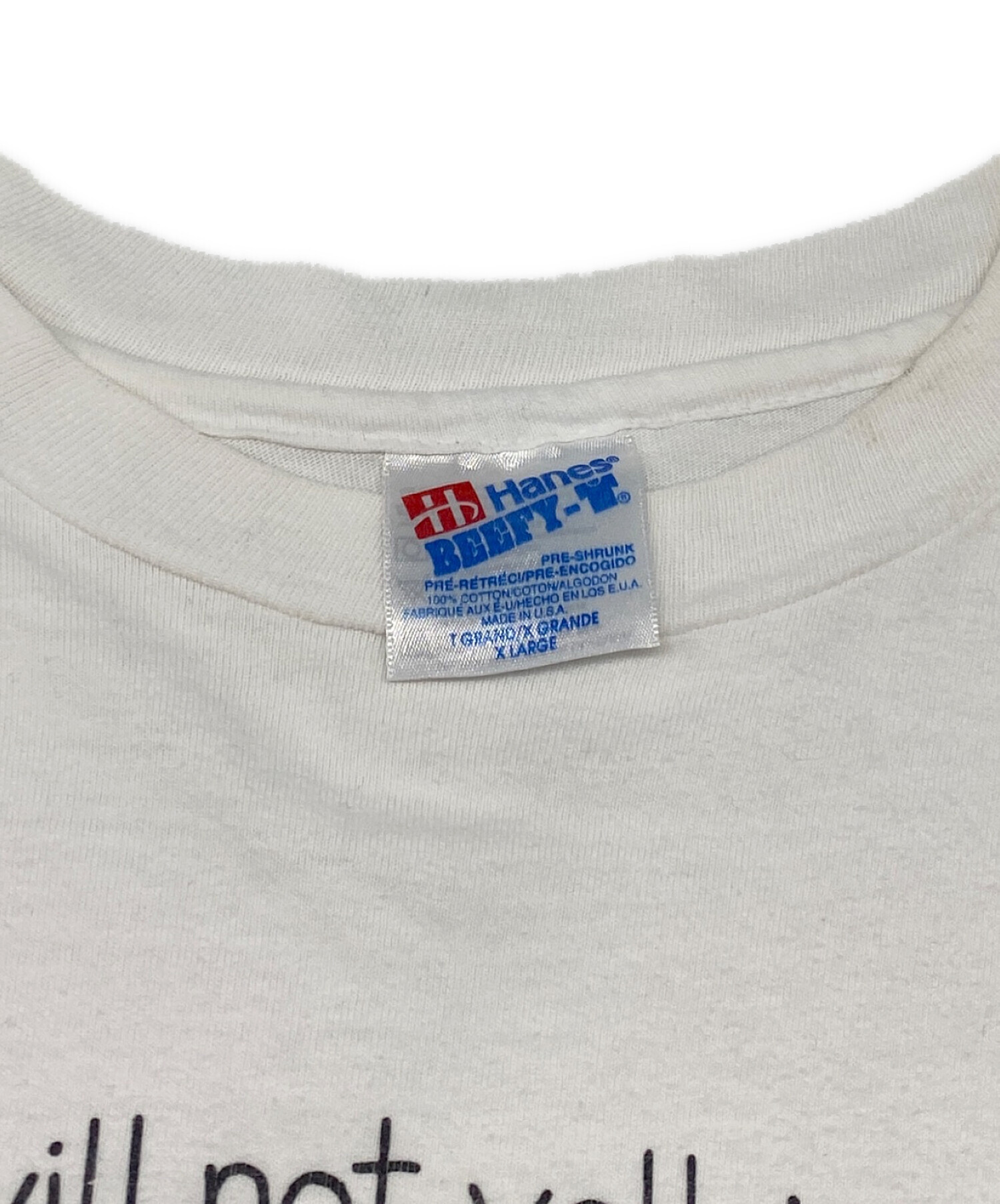 中古・古着通販】Hanes (ヘインズ) ヴィンテージTシャツ ホワイト