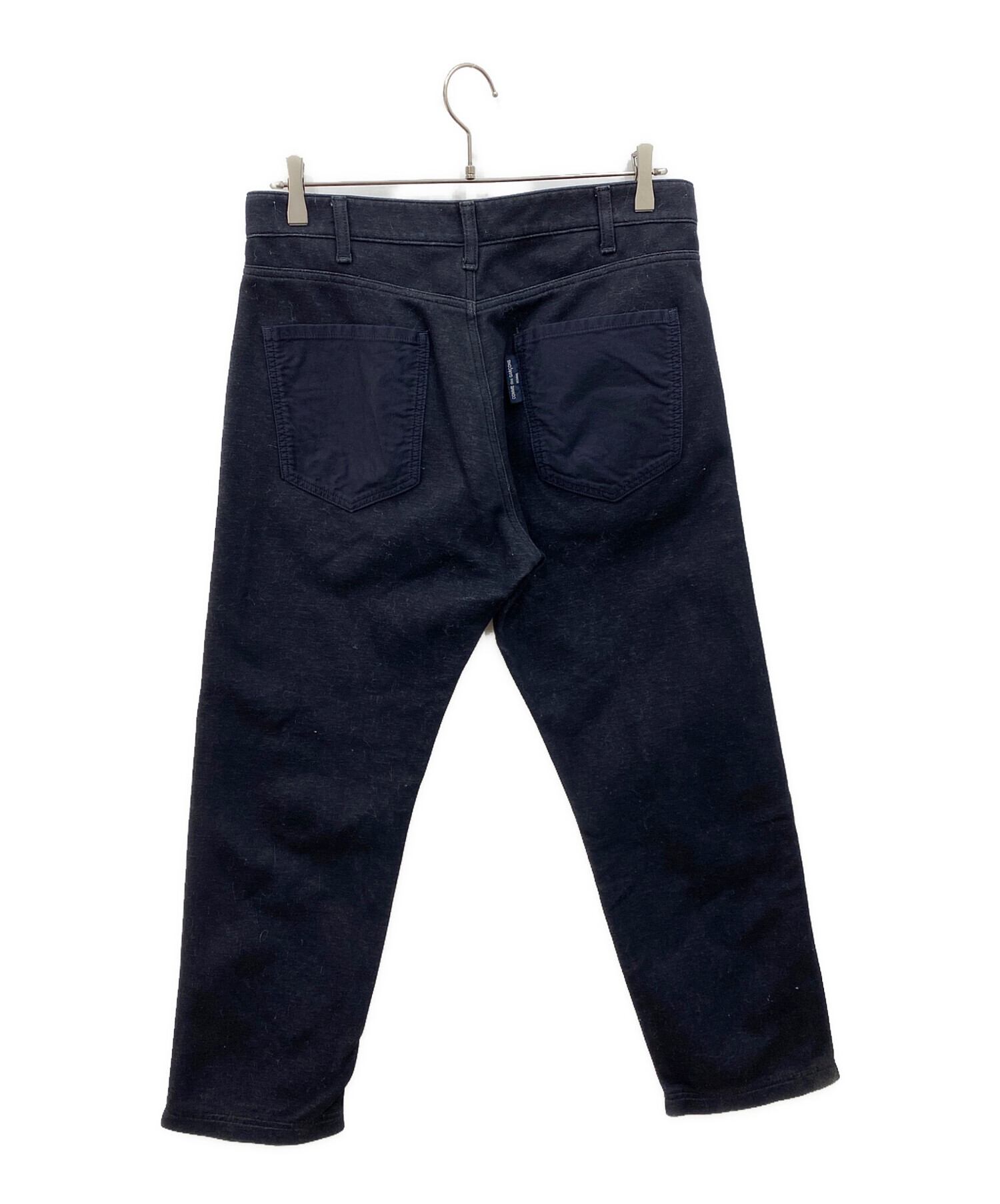 COMME des GARCONS ストレートパンツ S ネイビー コムコム 中古・古着通販】COMME des GARCONS HOMME (コムデギャルソン オム
