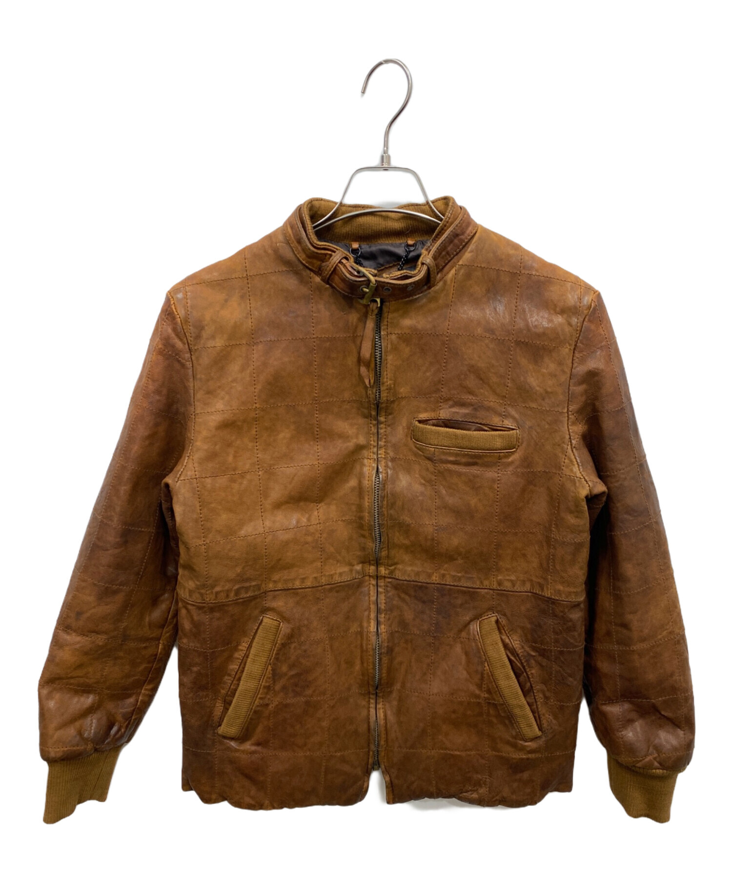 中古・古着通販】Schott (ショット) レザージャケット ブラウン サイズ