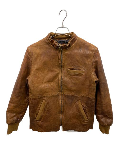 最終処分　美品　Schott フード付きブラウンレザージャケット 中古・古着通販】Schott (ショット) レザージャケット ブラウン サイズ