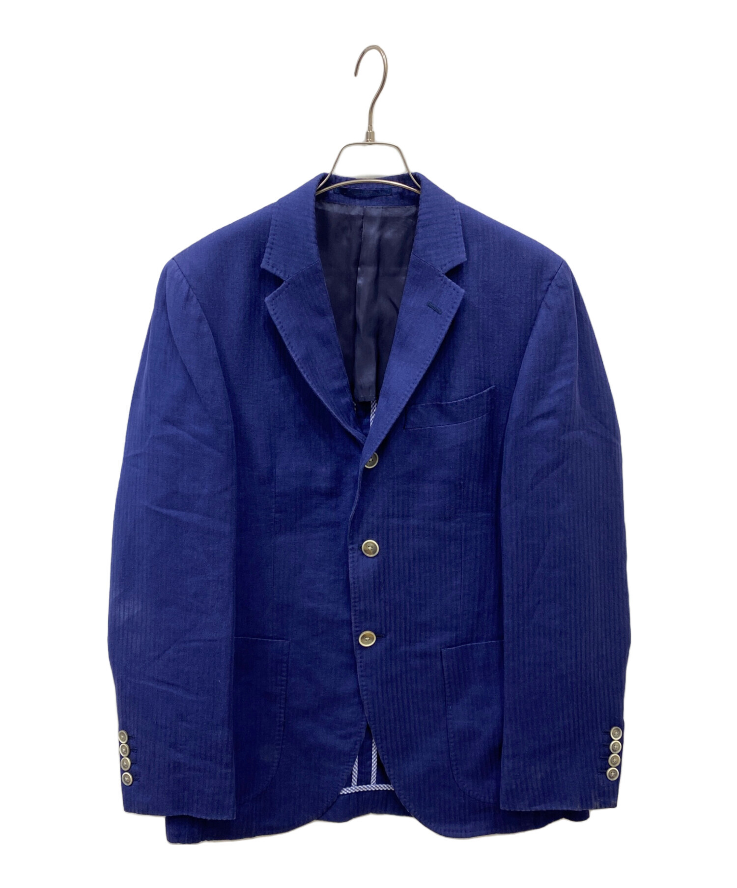 中古・古着通販】HACKETT (ハケット) テーラードジャケット ネイビー