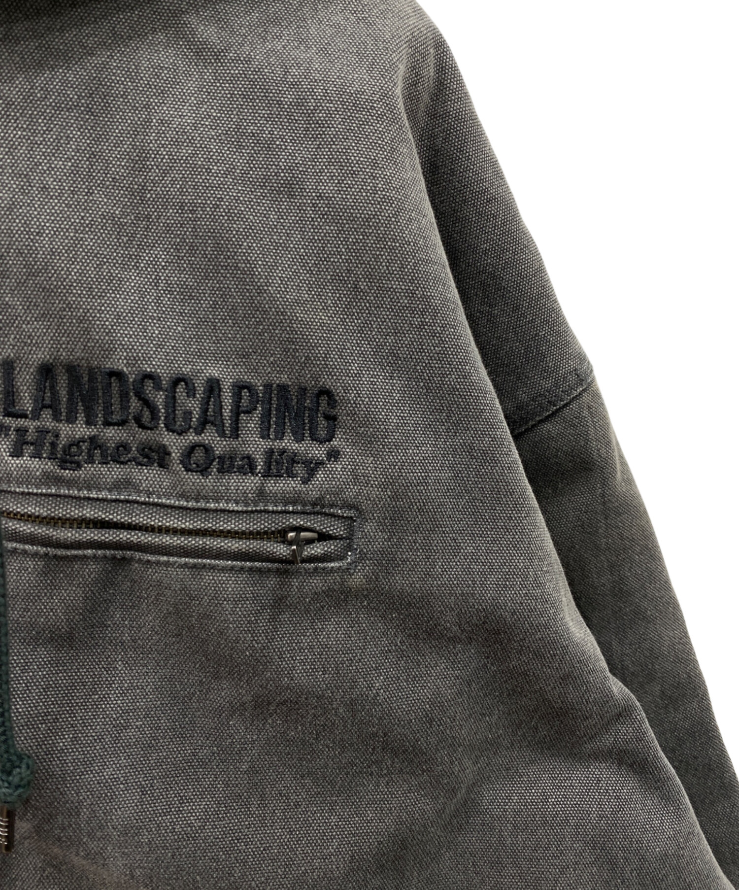 中古・古着通販】HUF (ハフ) LANDSCAPING HOODED JACKET ブラック 