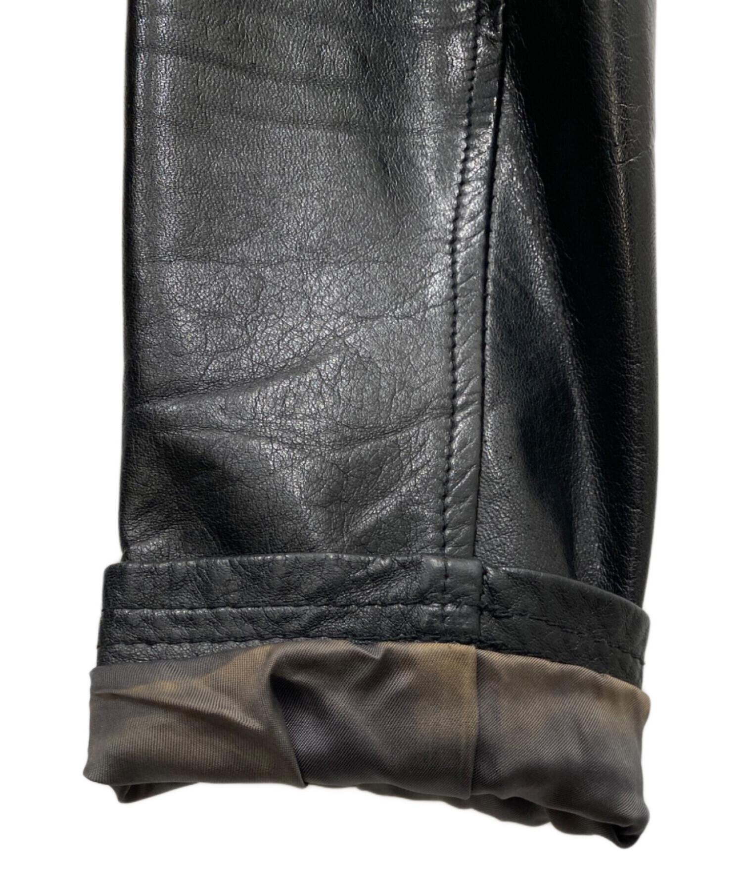 中古・古着通販】Shama (シャマ) シングルライダースジャケット 
