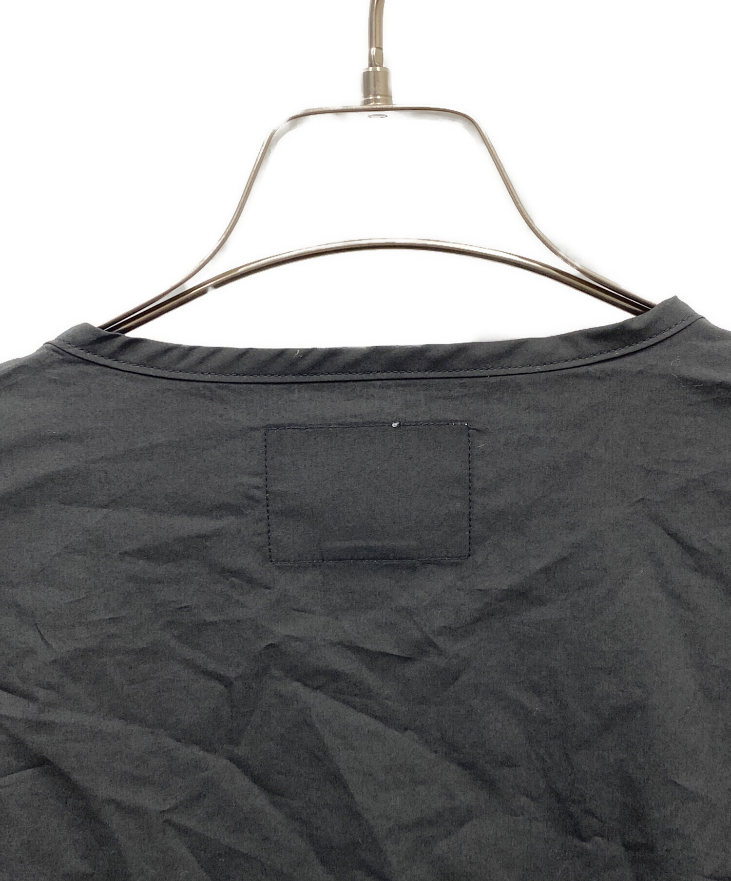 中古・古着通販】WTAPS (ダブルタップス) ノーカラーシャツ ブラック