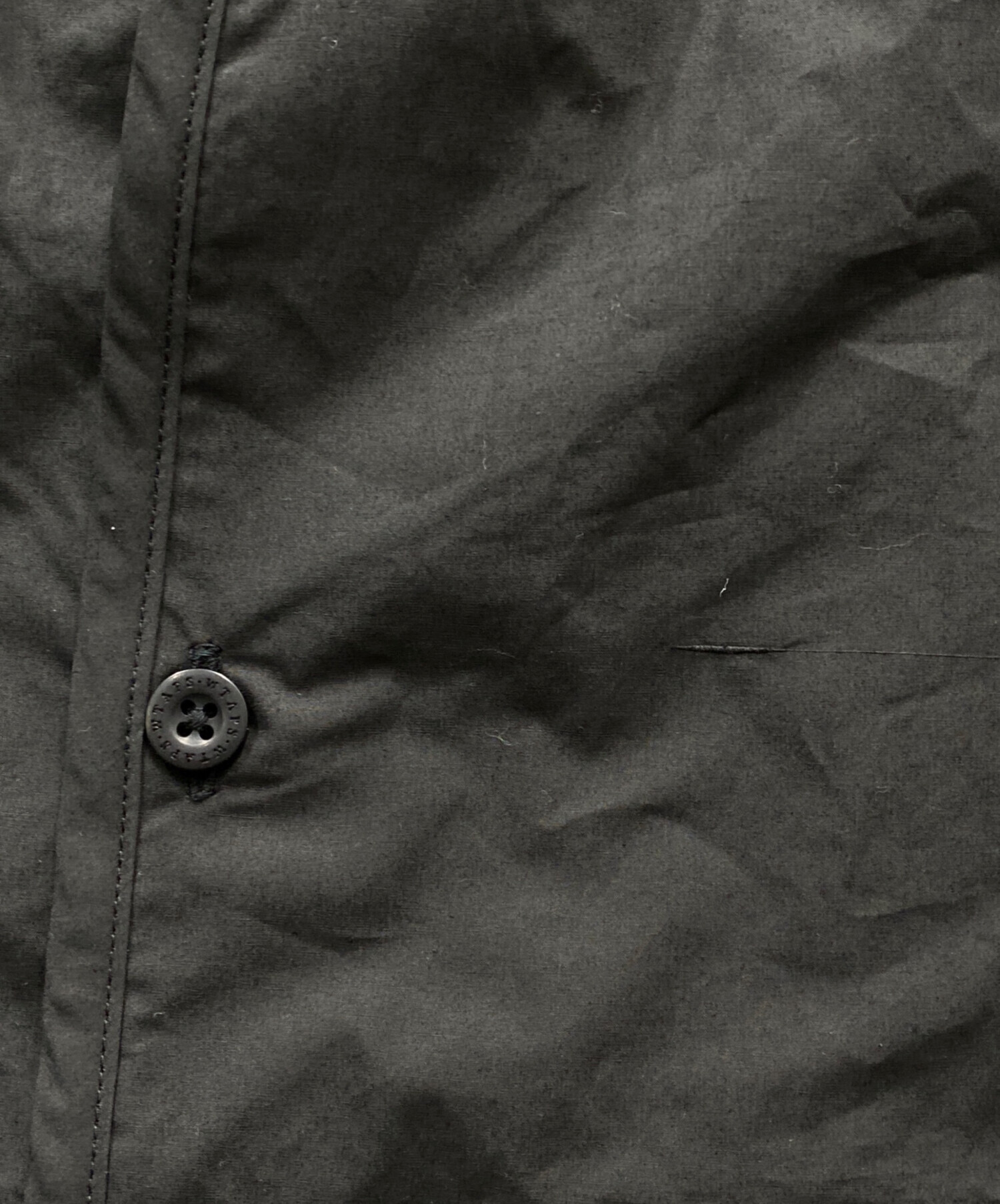 中古・古着通販】WTAPS (ダブルタップス) ノーカラーシャツ ブラック