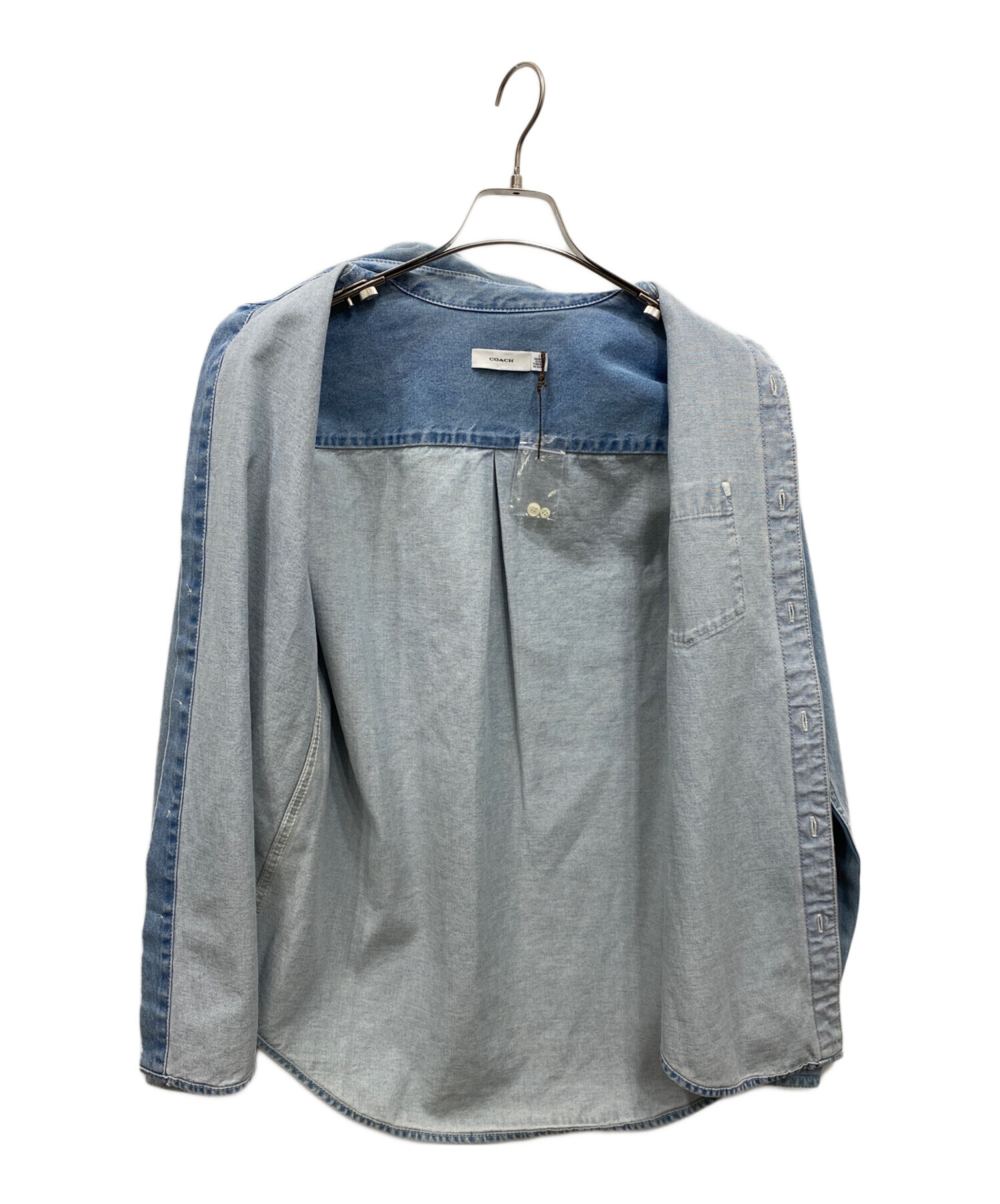 中古・古着通販】COACH (コーチ) デニムシャツ ブルー サイズ:S 