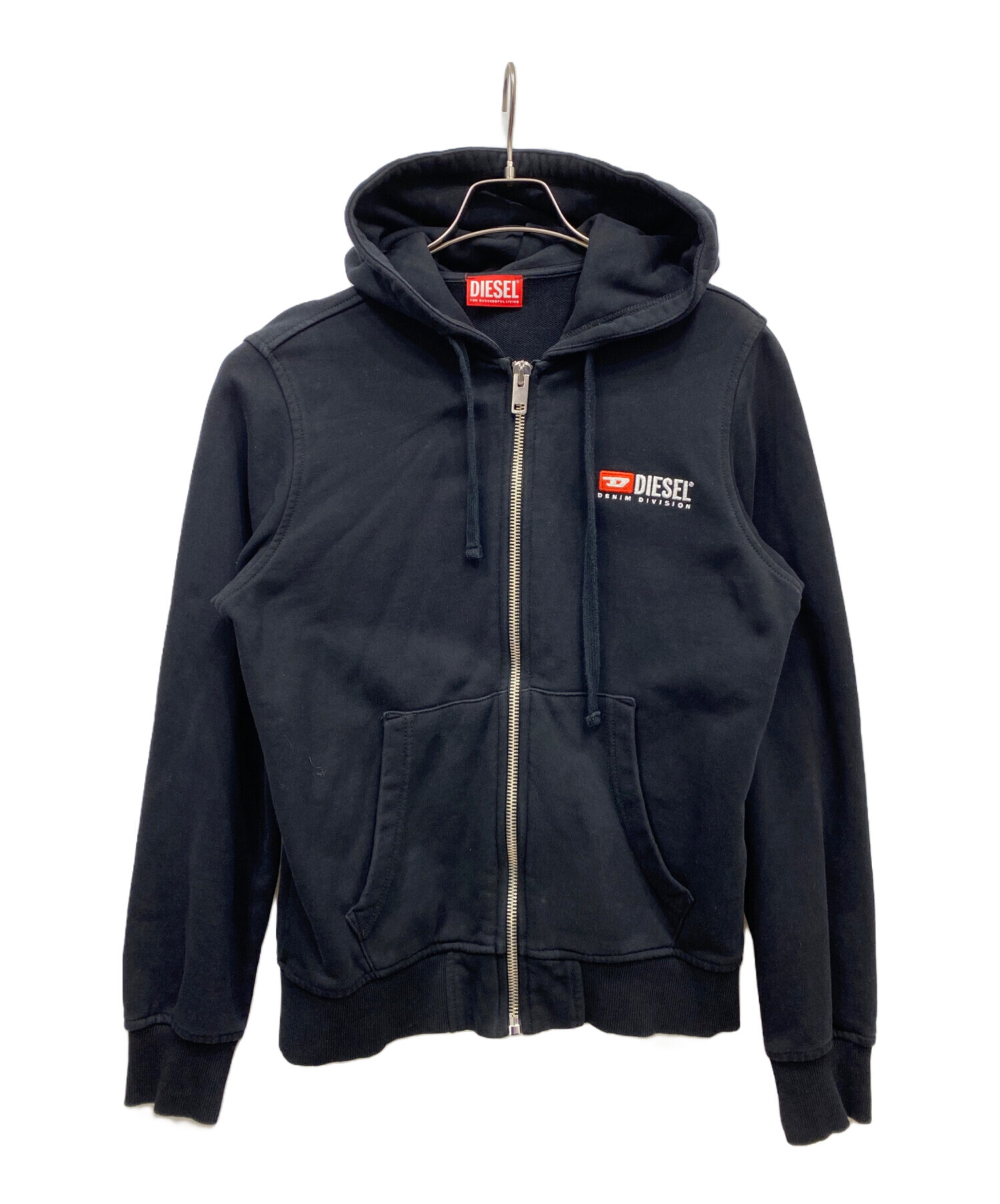 DIESEL ジップアップパーカーブラック