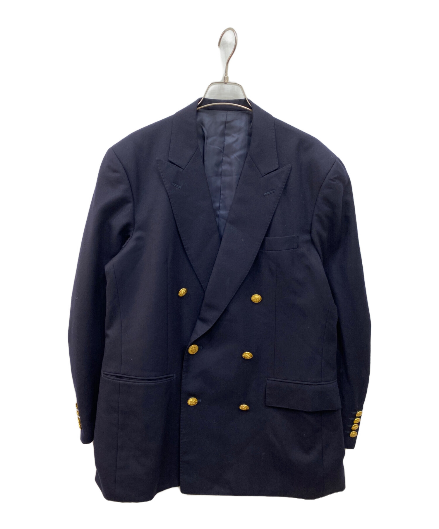 中古・古着通販】KENT (ケント) 金釦ダブルジャケット ネイビー サイズ 