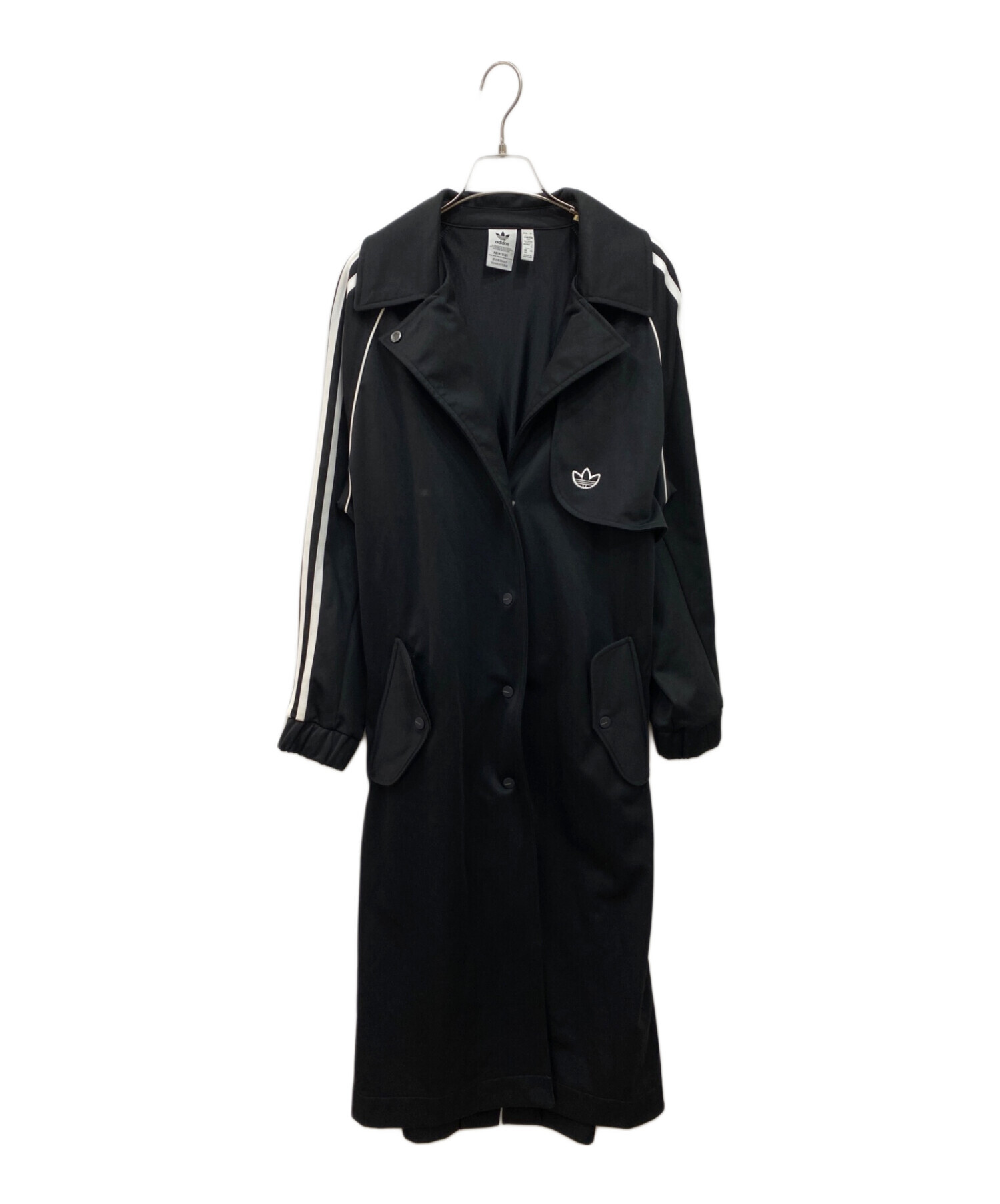 12292 adidas レディース トレンチコート Lサイズ ベルト付 中古・古着通販】adidas (アディダス) スポーティートレンチコート