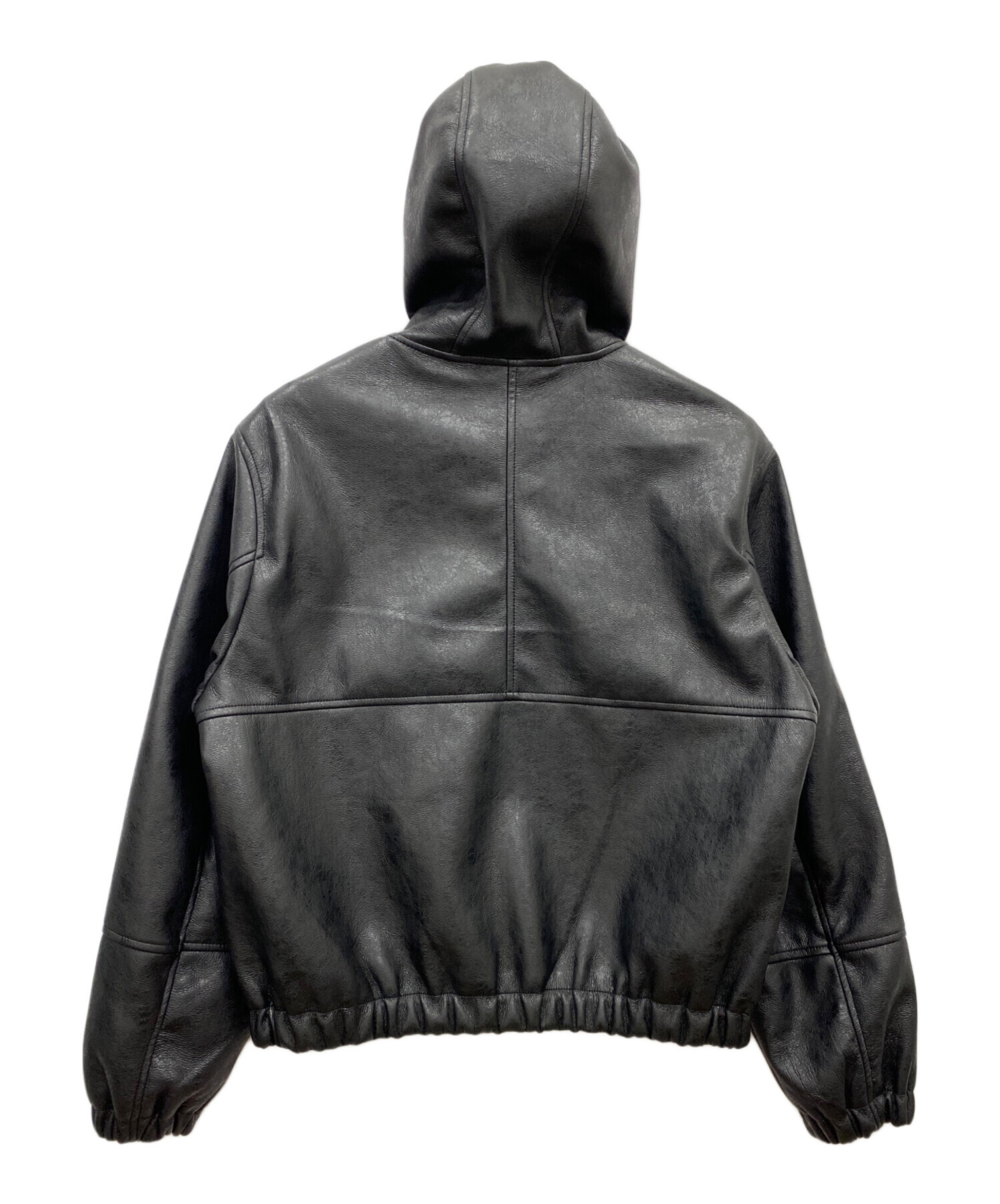 中古・古着通販】ZARA (ザラ) エコレザージャケット ブラック サイズ:L