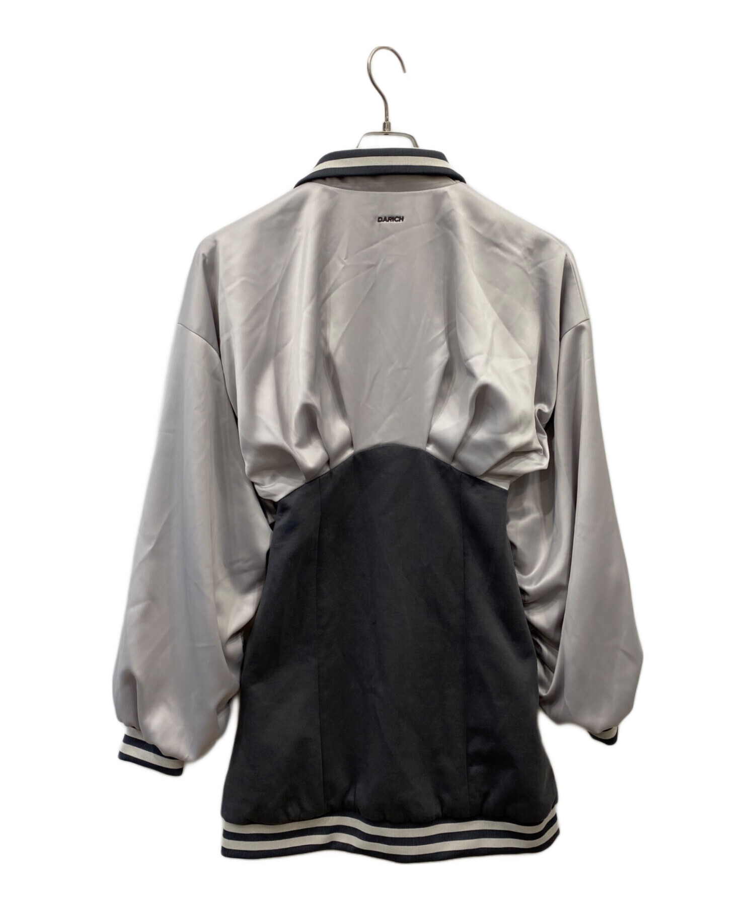 Darich ダーリッチ ドルマンスリムスカジャンミニワンピース グレー 中古・古着通販】darich (ダーリッチ) ドルマンスリムスカジャンミニ