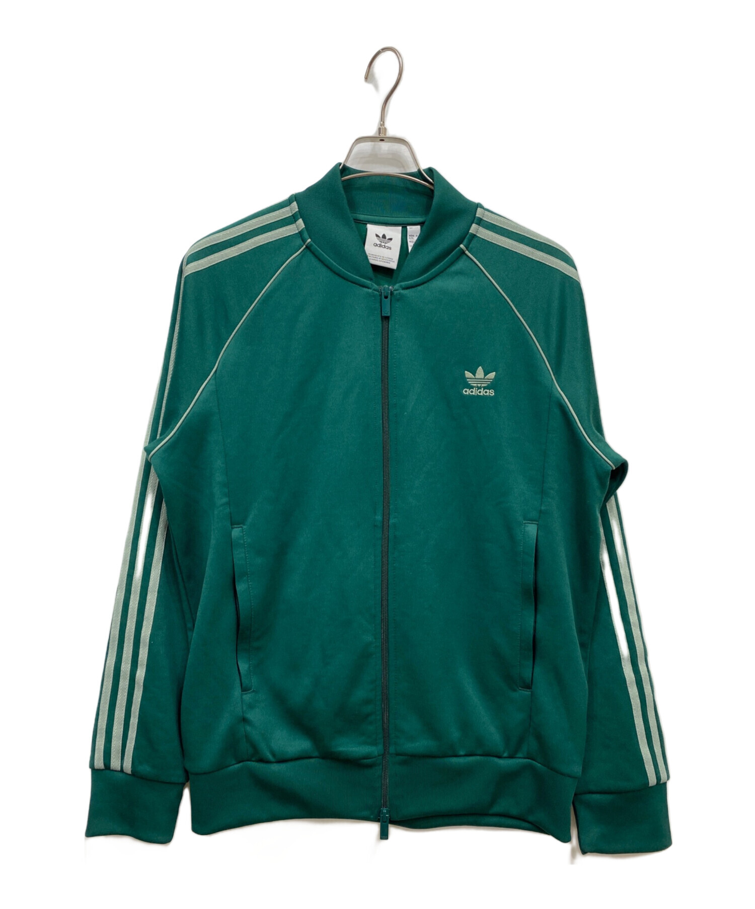 美品　アディダス　トラックジャケット　トレフォイル　レトロカラー　XL　グリーン 中古・古着通販】adidas (アディダス) トラックジャケット グリーン