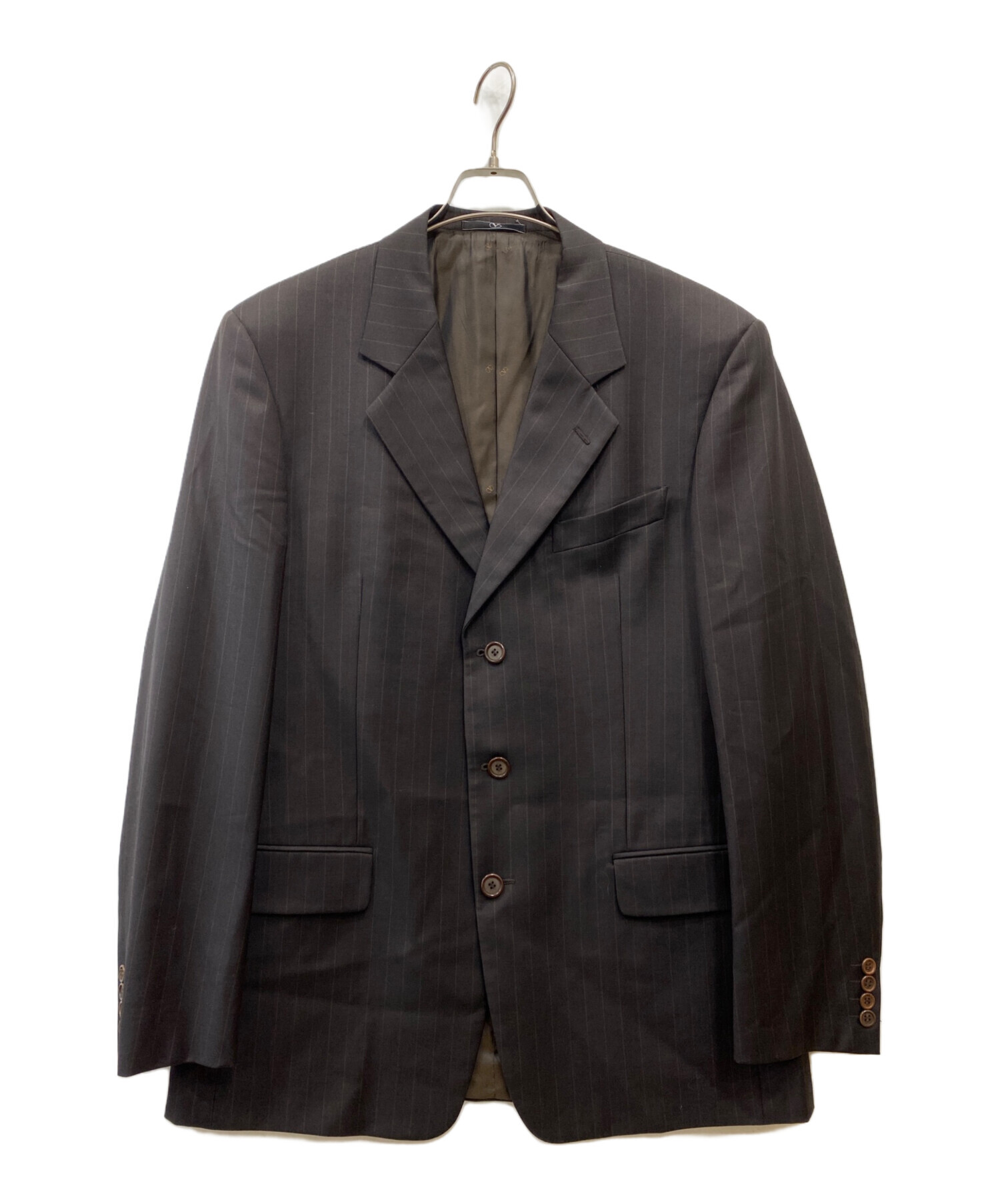 VALENTINO ヴァレンティノ メンズ セットアップ スーツ ダブル 中古・古着通販】VALENTINO (ヴァレンティノ) ウールセットアップ