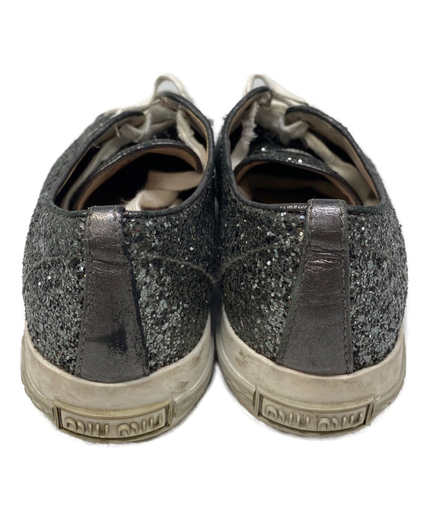 中古・古着通販】MIU MIU (ミュウミュウ) グリッターメタルローカット