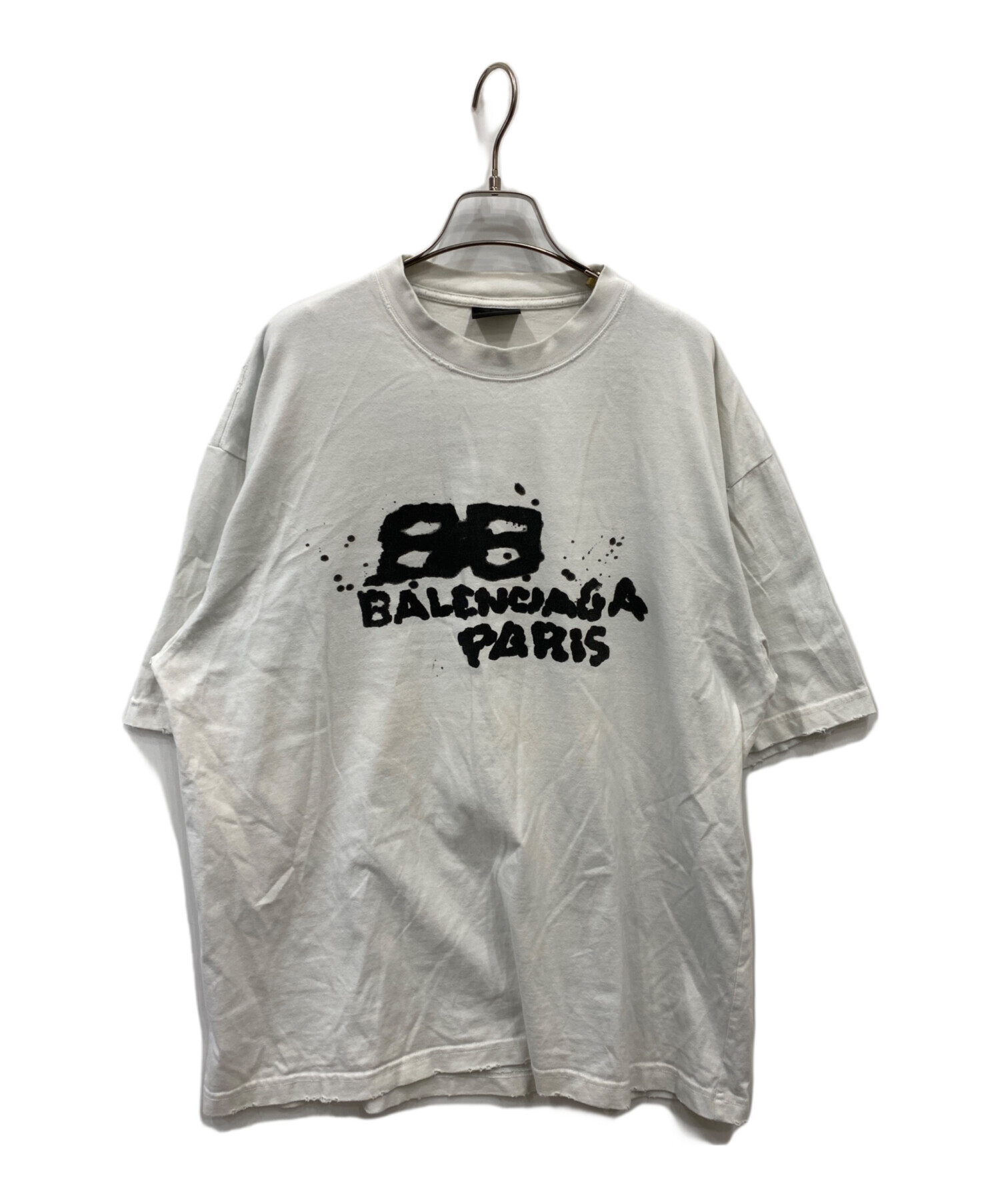 BALENCIAGA バレンシアガ Tシャツ・カットソー XS 白 【古着】【中古】【送料無料】 中古・古着通販】BALENCIAGA (バレンシアガ) バスケットシリーズモック