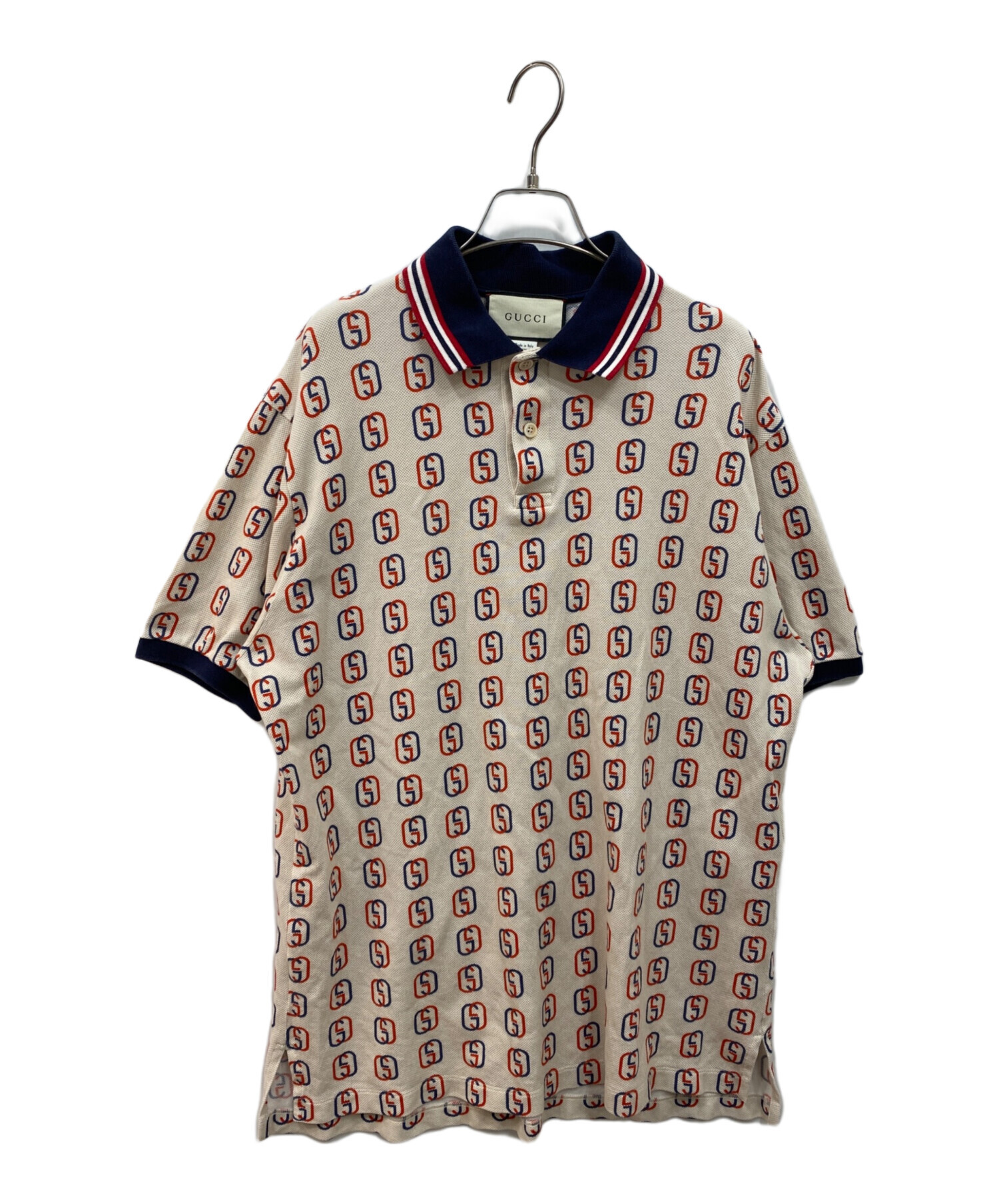中古・古着通販】GUCCI (グッチ) GG Logo Polo shirt ベージュ サイズ