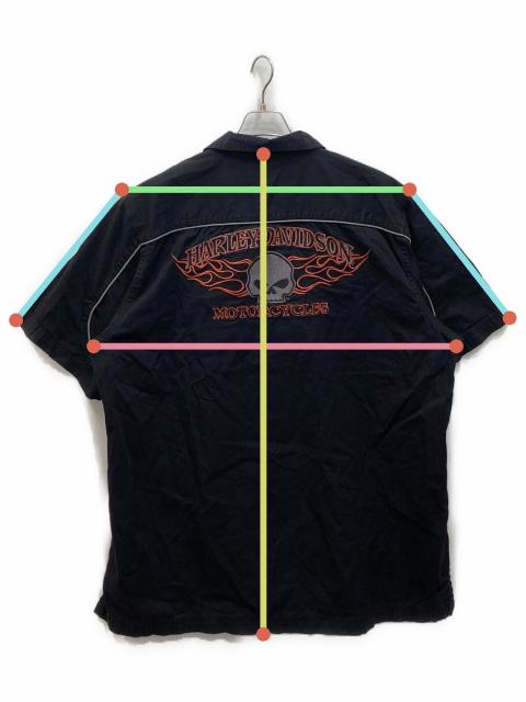 中古・古着通販】HARLEY-DAVIDSON (ハーレーダビッドソン) 刺繍半袖