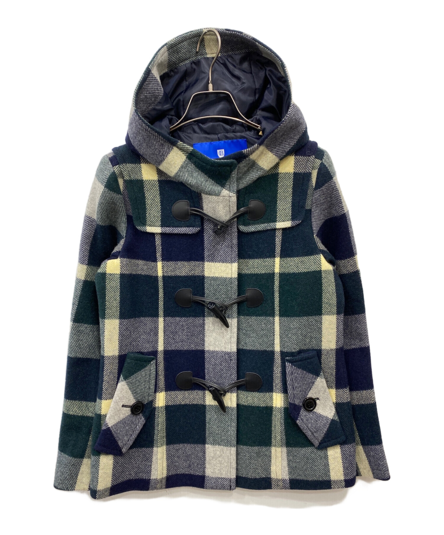 BLUELABEL CRESTBRIDGE ノバチェック トグル ダッフルコート BLUE LABEL CRESTBRIDGE ダッフルコート ノバチェック 黒 【公式通販】