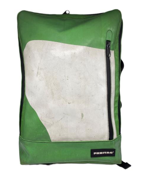 フライターグ リュック　ボナンザ グリーン×ホワイト 中古・古着通販】FREITAG (フライターグ) リュック ホワイト×グリーン
