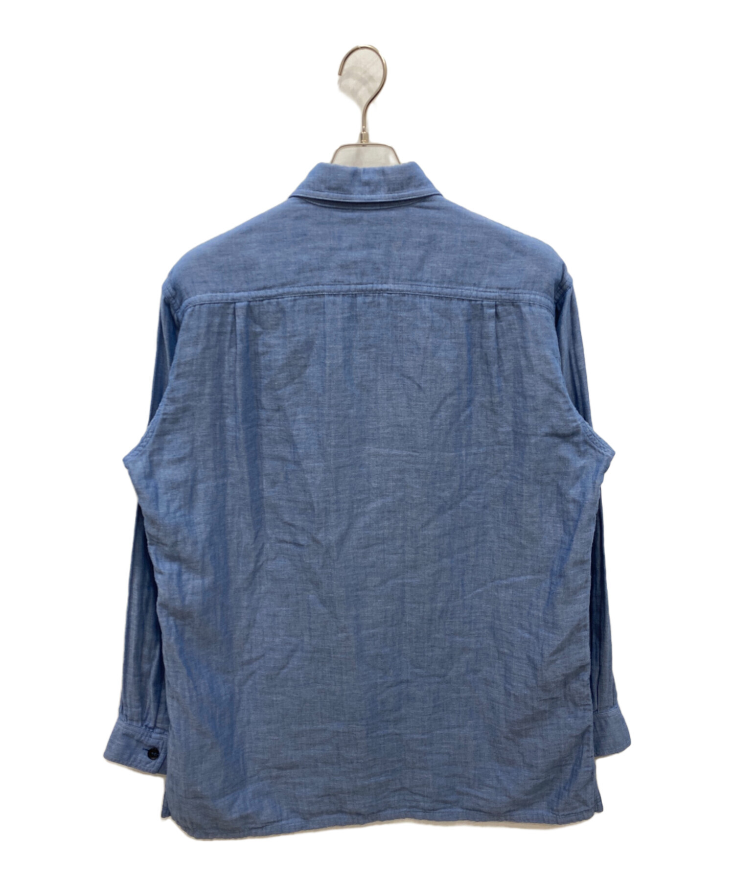 中古・古着通販】Y-3 (ワイスリー) M-45長袖シャツ ブルー サイズ:M 