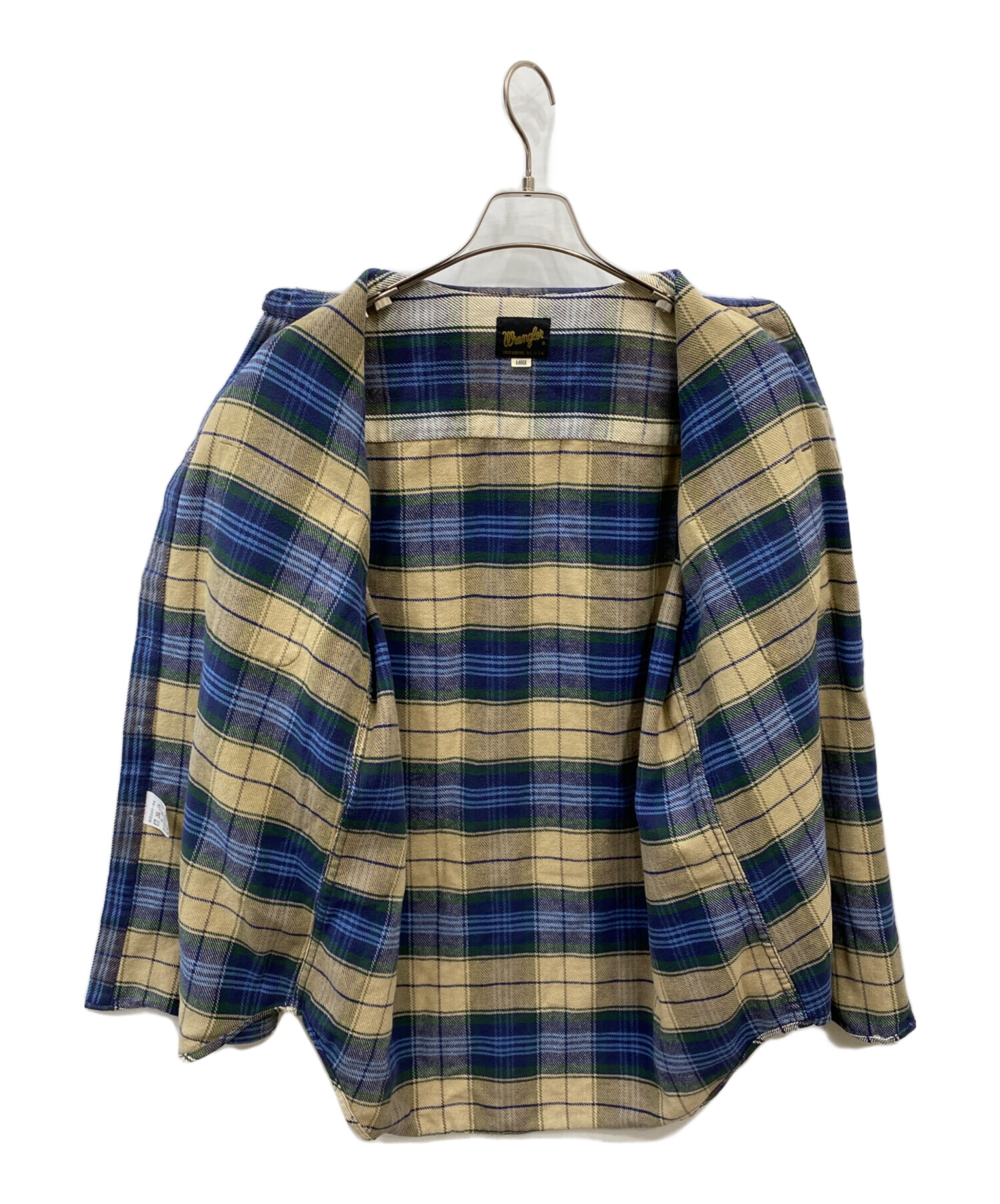 Wrangler 長袖 シャツ Lサイズ ラングラー 胸ポケット ワークシャツ 