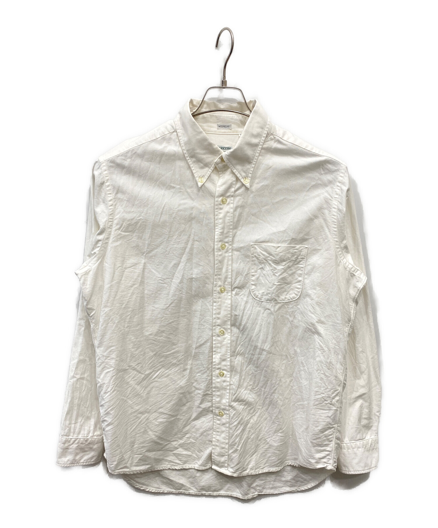 【中古】 就職！（’99） 中古・古着通販】WORKERS (ワーカーズ) ボタンダウンシャツ ホワイト