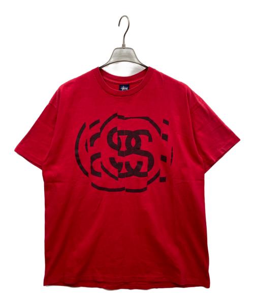 新品STUSSYスチューシー　変わったデザイン　Tシャツ L 赤 3066002542990609_01_9522w.jpeg