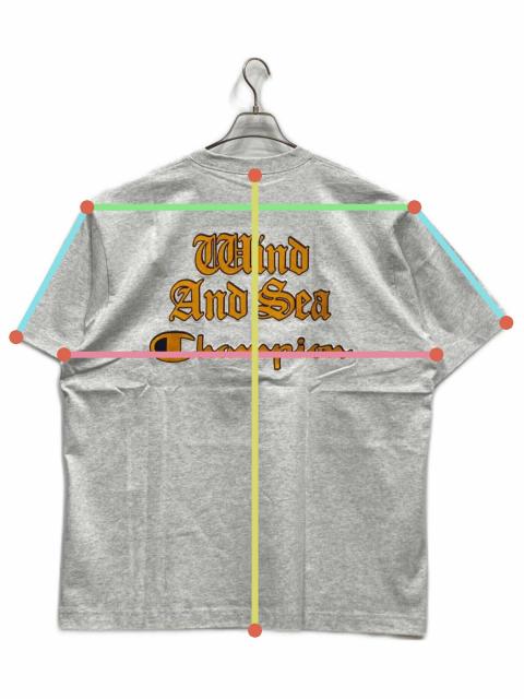 champion wind and sea tシャツ L グレー 刺繍 中古・古着通販】WIND AND SEA (ウィンダンシー) Champion