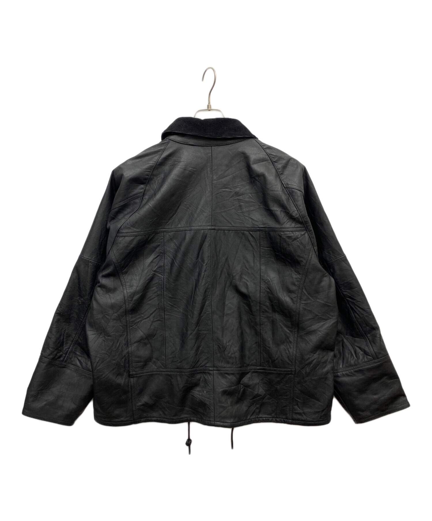中古・古着通販】YOUSED (ユーズド) Leather Drivers Jacket ブラック
