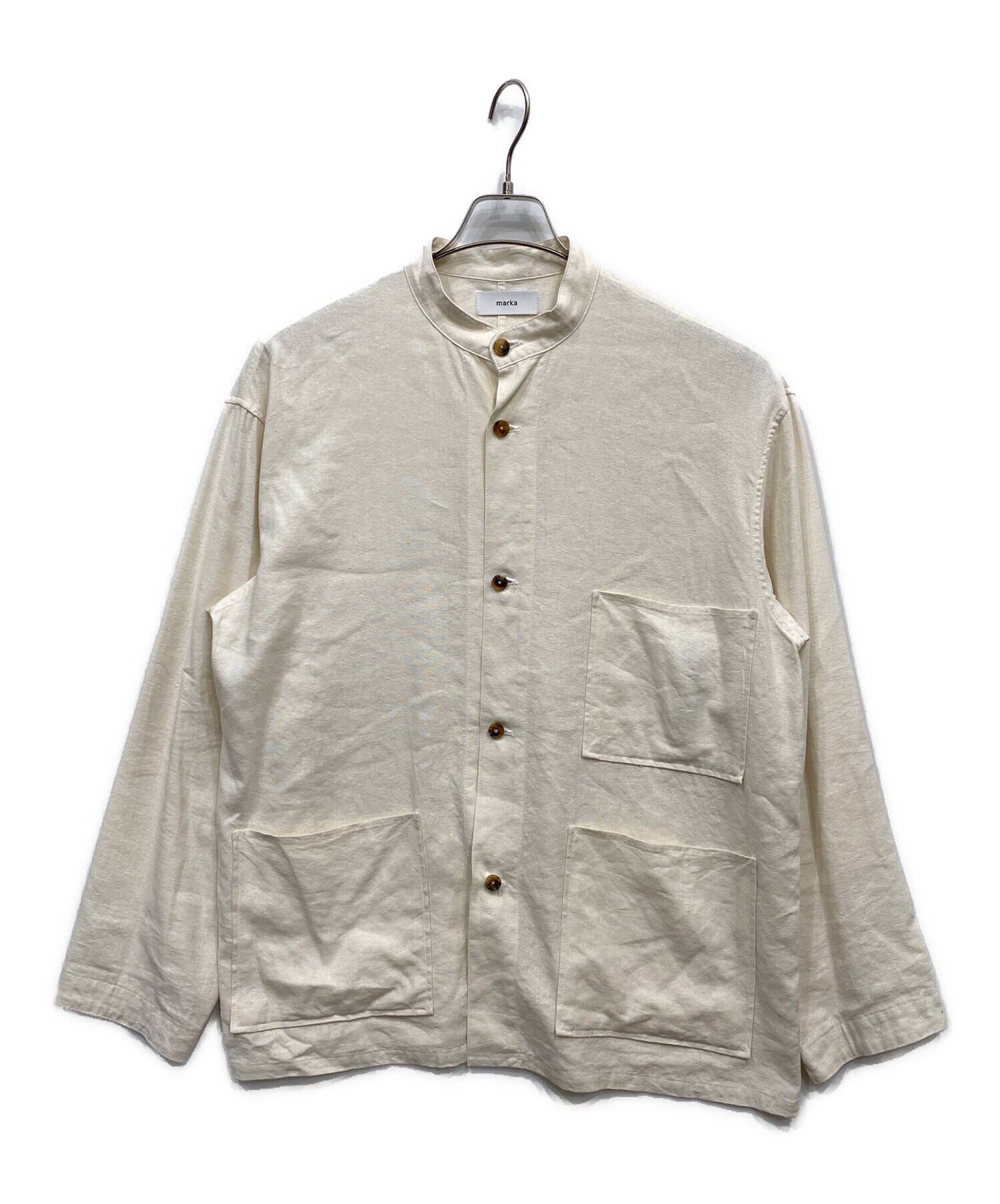 Mika出品 中古・古着通販】MARKA (マーカ) COVER ALL SHIRT - silk linen