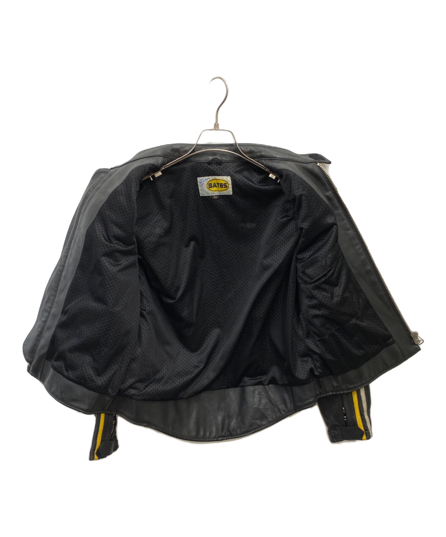 中古・古着通販】BATES (ベイツ) レザージャケット ブラック サイズ:L
