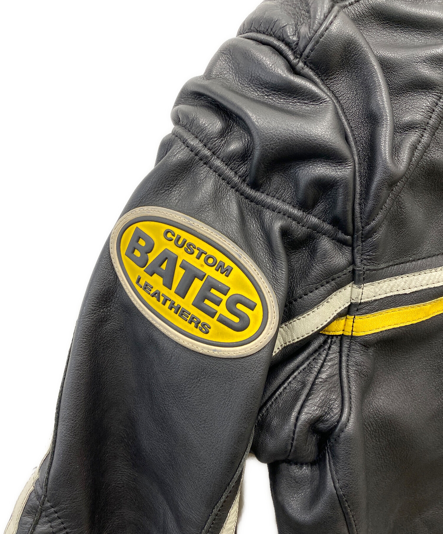 中古・古着通販】BATES (ベイツ) レザージャケット ブラック サイズ:L