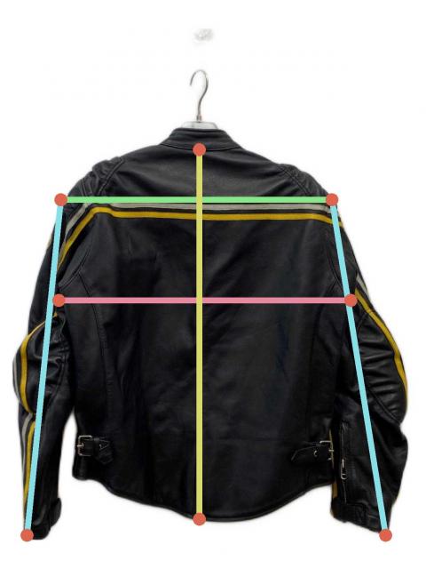 中古・古着通販】BATES (ベイツ) レザージャケット ブラック サイズ:L