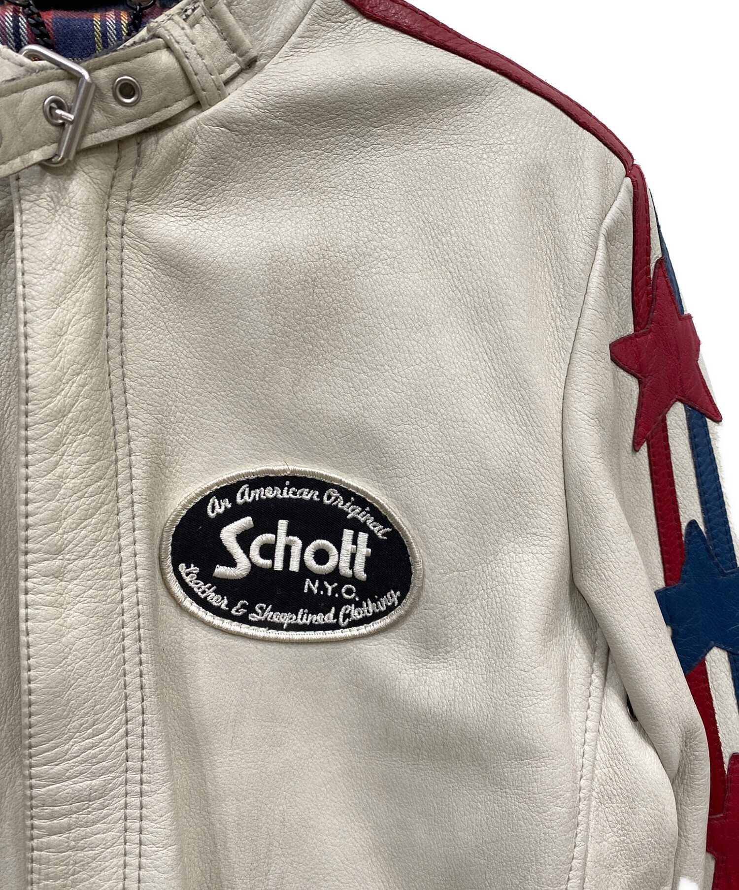 中古・古着通販】Schott (ショット) スターワッペンライダース