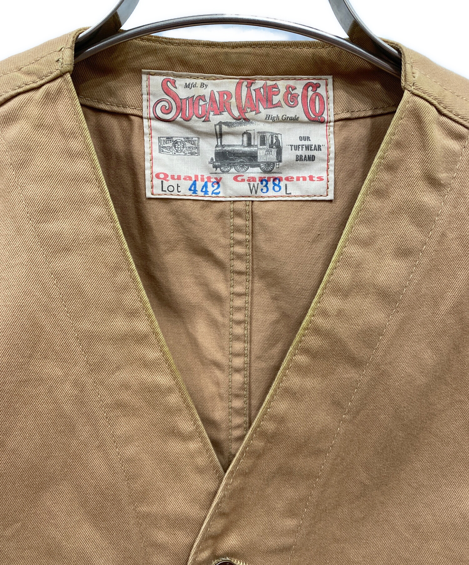 中古・古着通販】SUGAR CANE (シュガーケーン) ワークベスト ブラウン