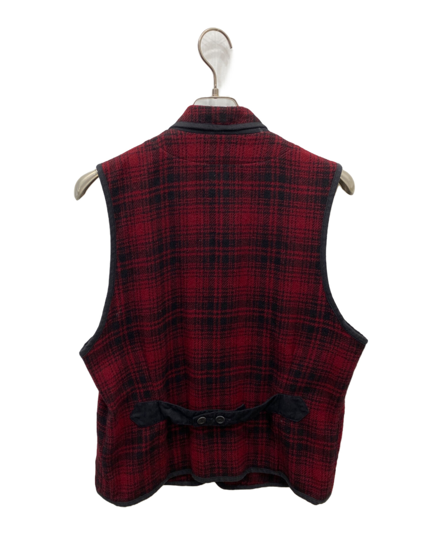 中古・古着通販】WOOLRICH (ウールリッチ) ウールベスト レッド サイズ