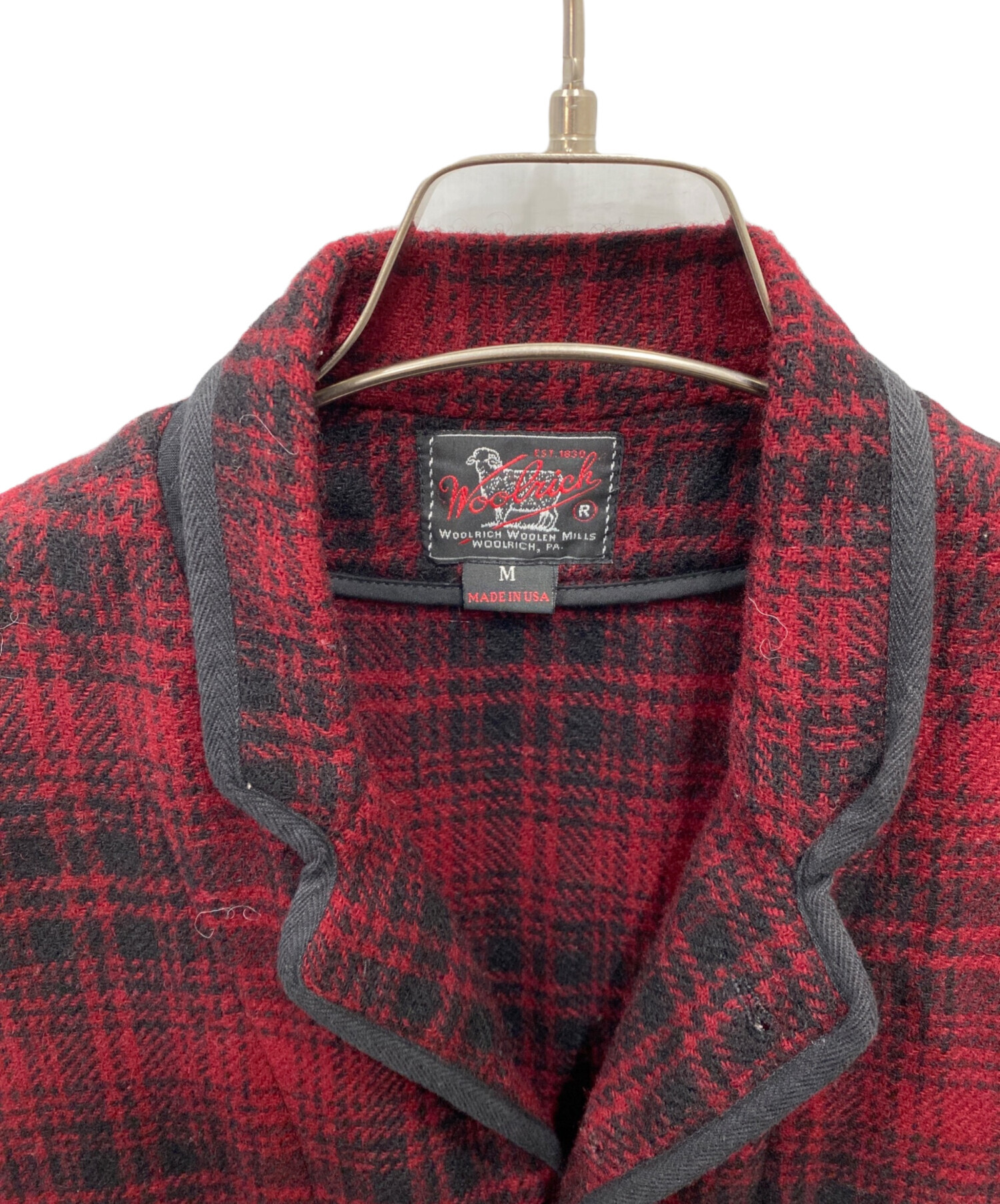 中古・古着通販】WOOLRICH (ウールリッチ) ウールベスト レッド サイズ
