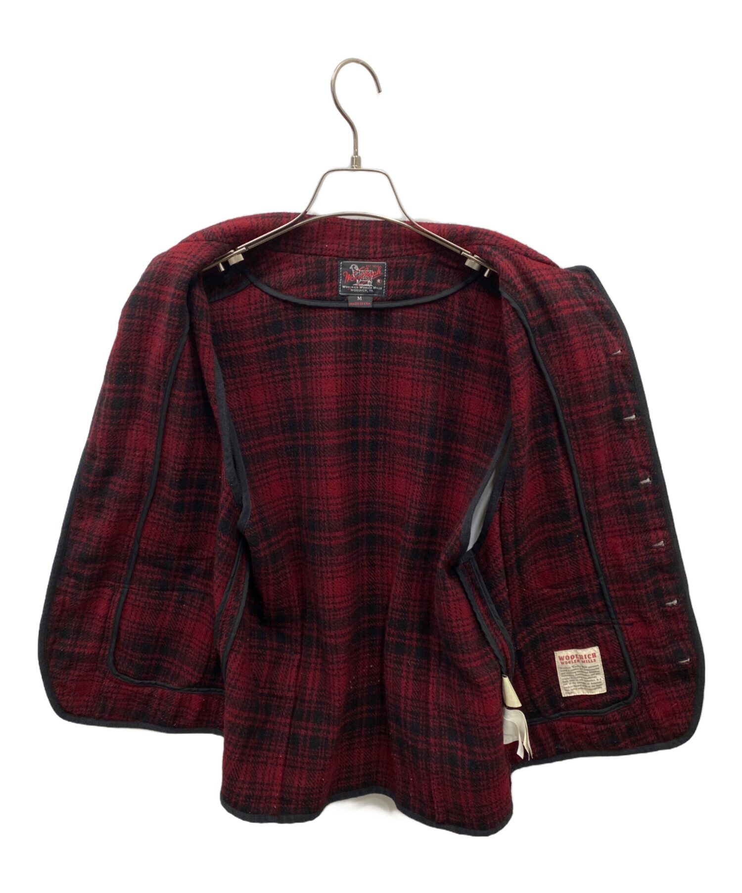 中古・古着通販】WOOLRICH (ウールリッチ) ウールベスト レッド サイズ