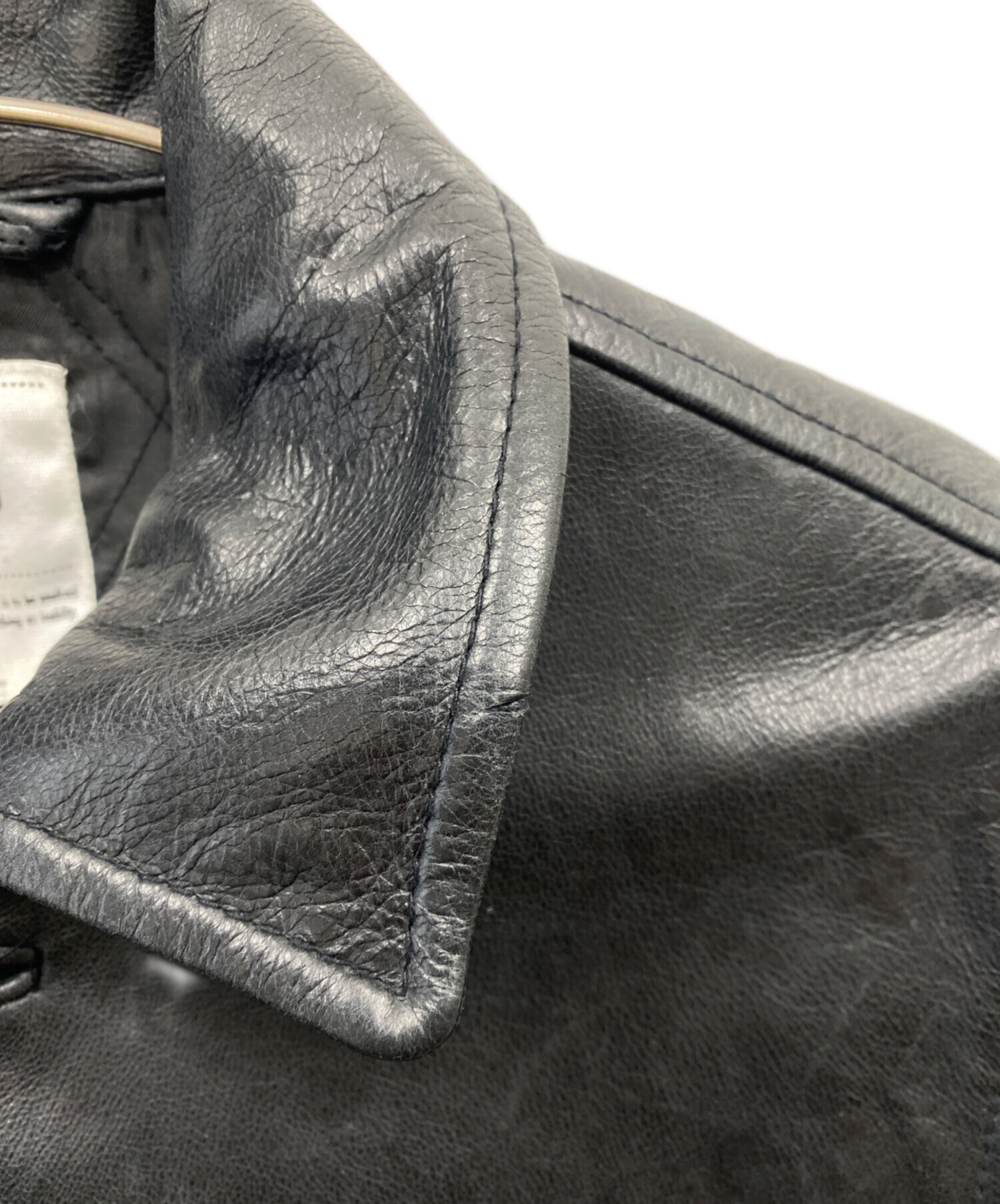 中古・古着通販】VISVIM (ビズビム) レザージャケット ブラック サイズ