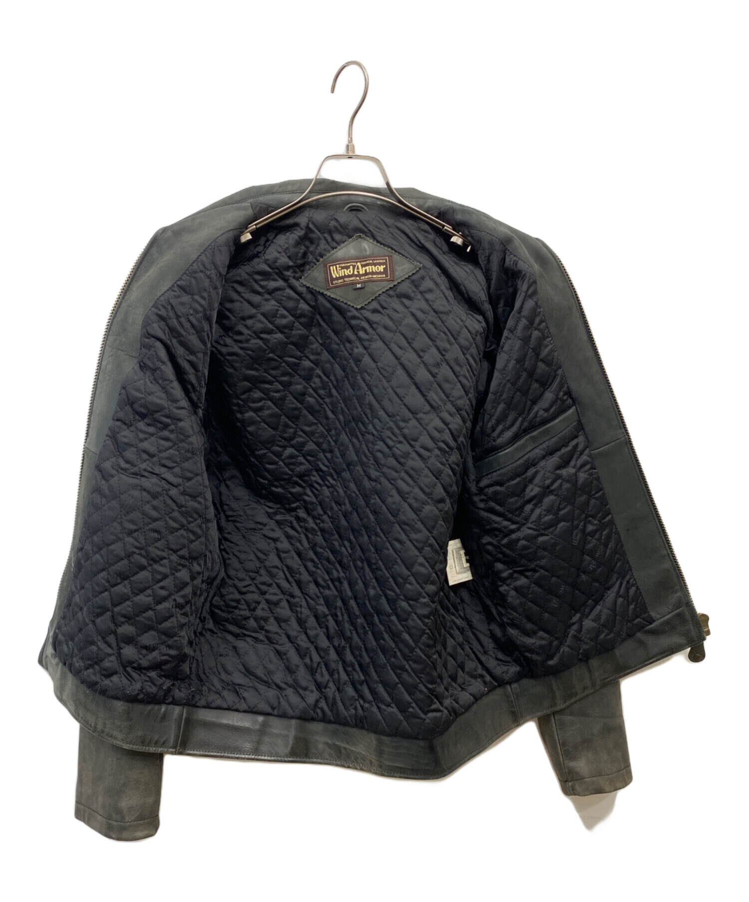 美品　カウレザー Wind Armor シングルライダースジャケット M 中古・古着通販】Wind Armor (ウィンドアーマー) カウレザージャケット