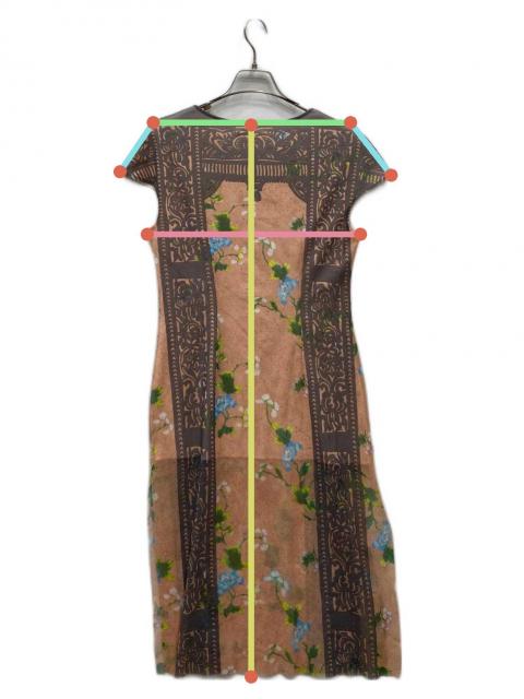 ヴィヴィアンタム パワーネット 総柄 タンクトップ 0 赤 レトロ ノースリーブ 中古・古着通販】VIVIENNE TAM (ヴィヴィアンタム) パワーネット 花柄