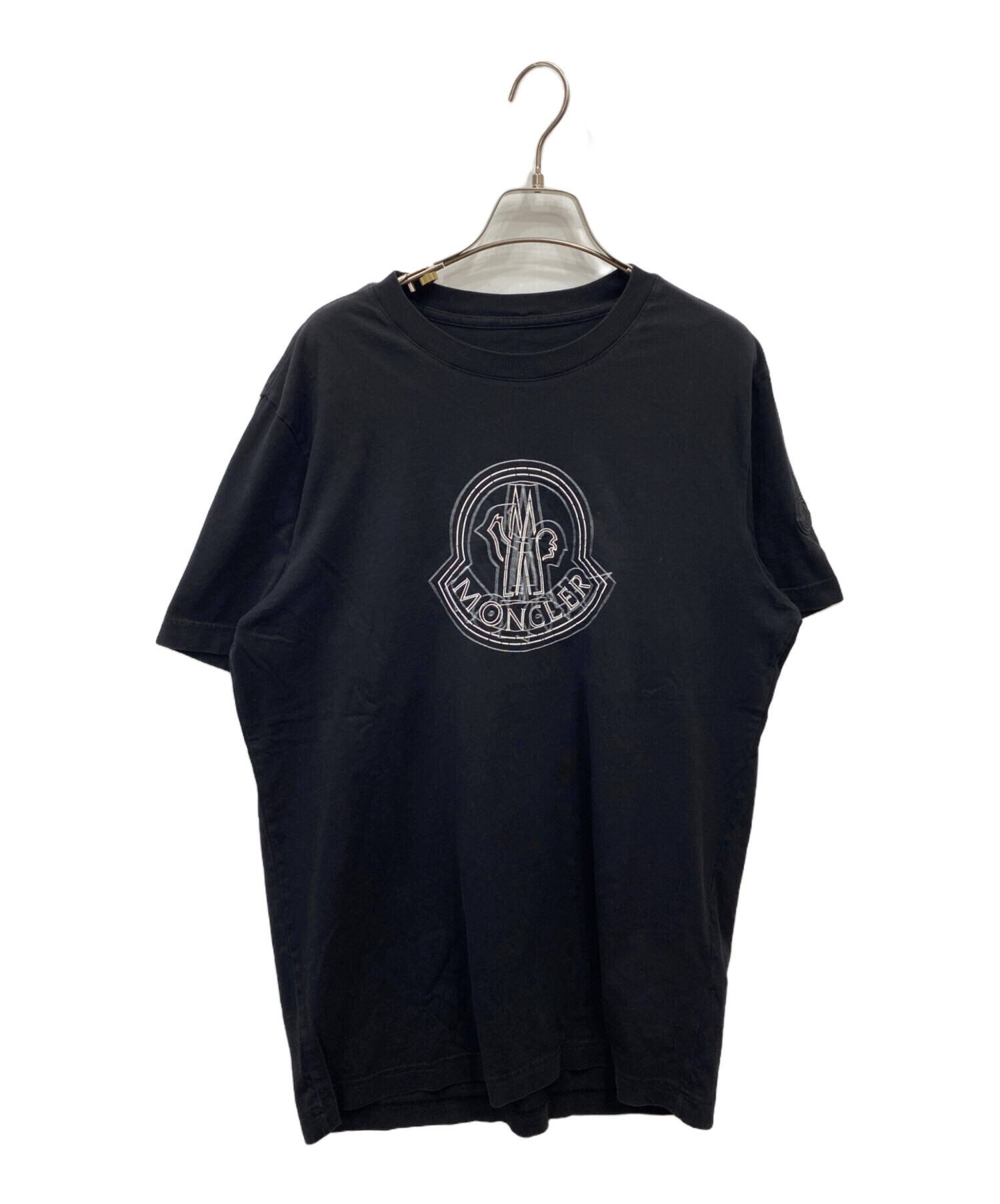 中古・古着通販】MONCLER (モンクレール) SS T-SHIRT ブラック サイズ 